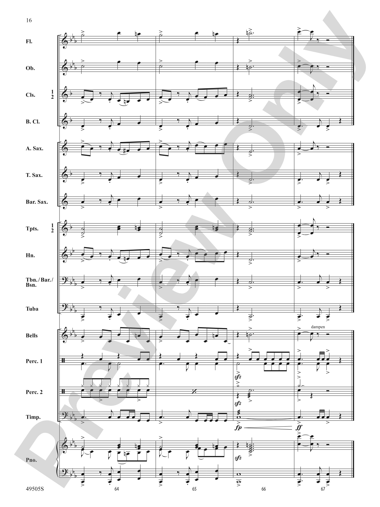 Awesome Sauce: Concert Band Conductor Score & Parts