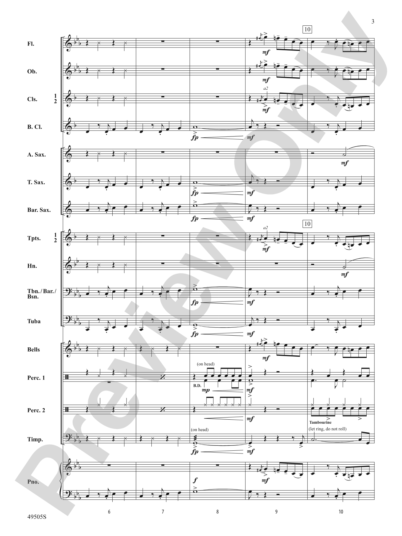 Awesome Sauce: Concert Band Conductor Score & Parts