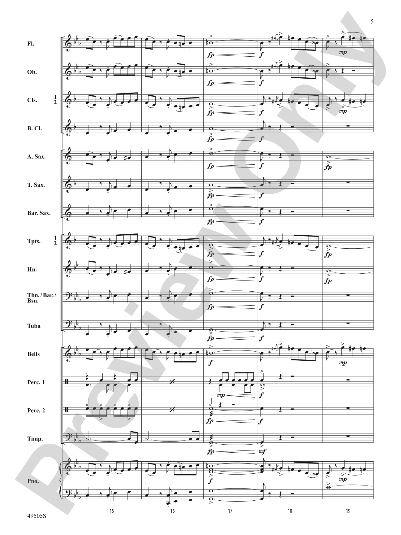 Awesome Sauce: Concert Band Conductor Score & Parts | Scott Watson