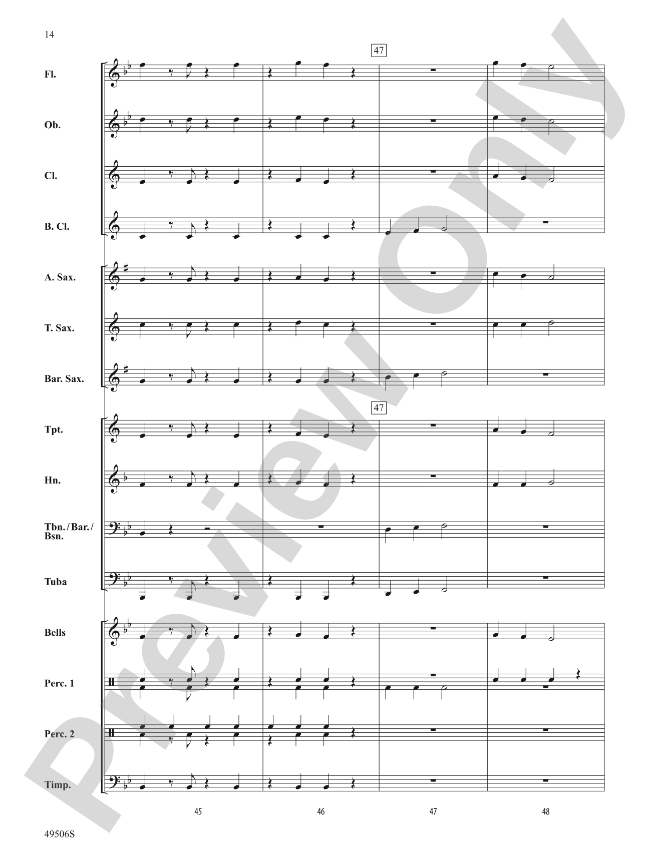 Trombones in Paradise: Concert Band Conductor Score & Parts