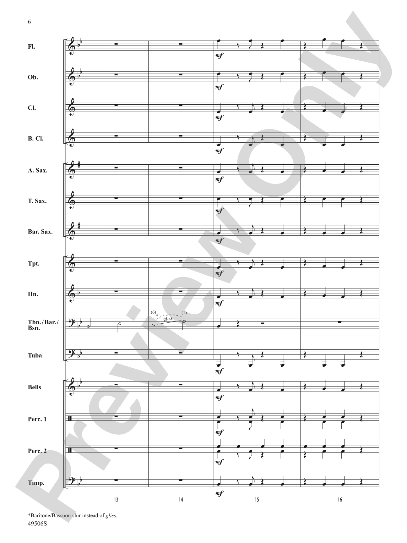 Trombones in Paradise: Concert Band Conductor Score & Parts