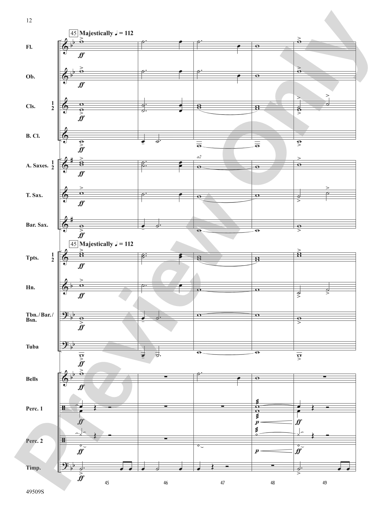 Joyous Venture: Concert Band Conductor Score & Parts