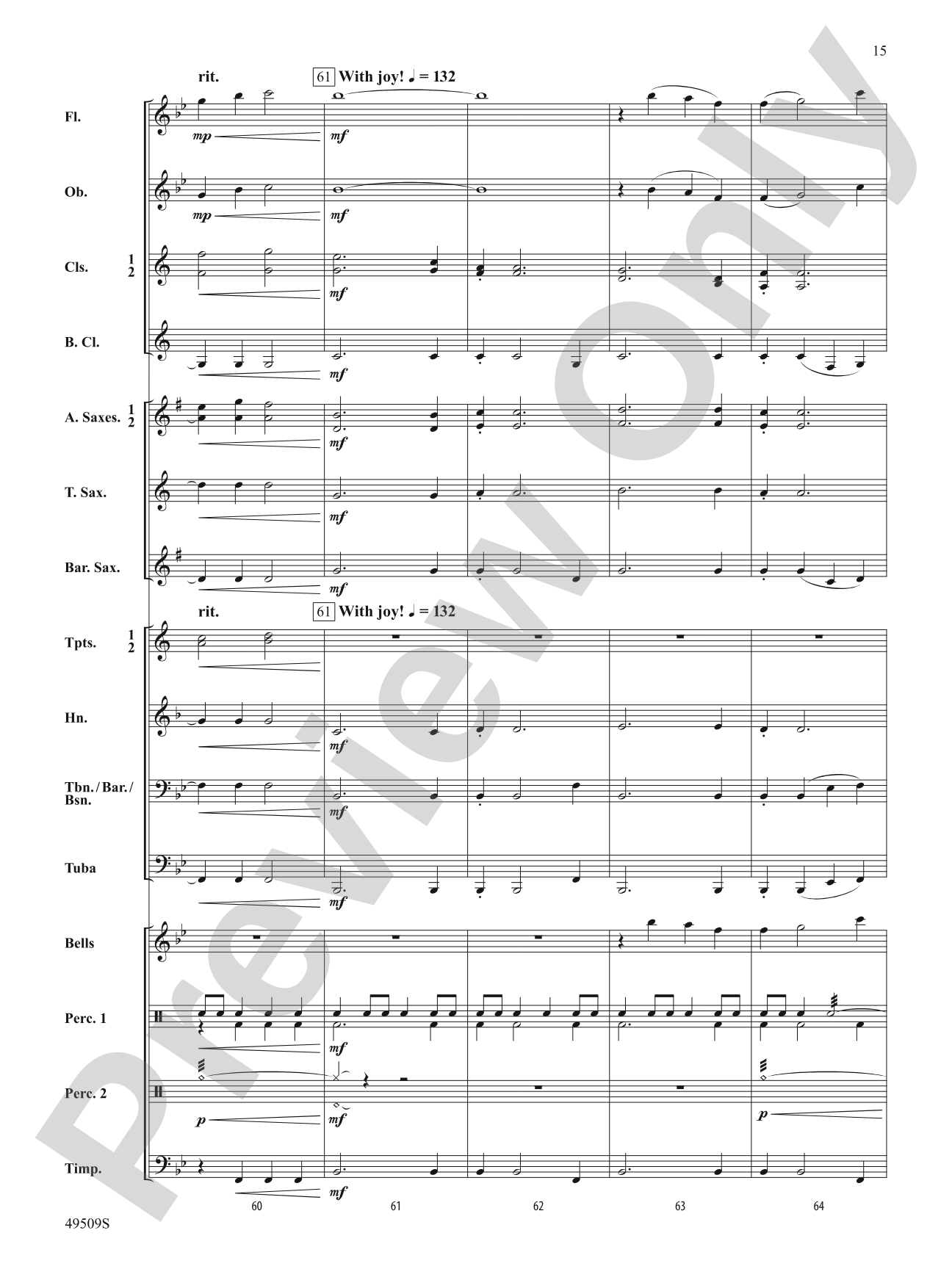 Joyous Venture: Concert Band Conductor Score & Parts