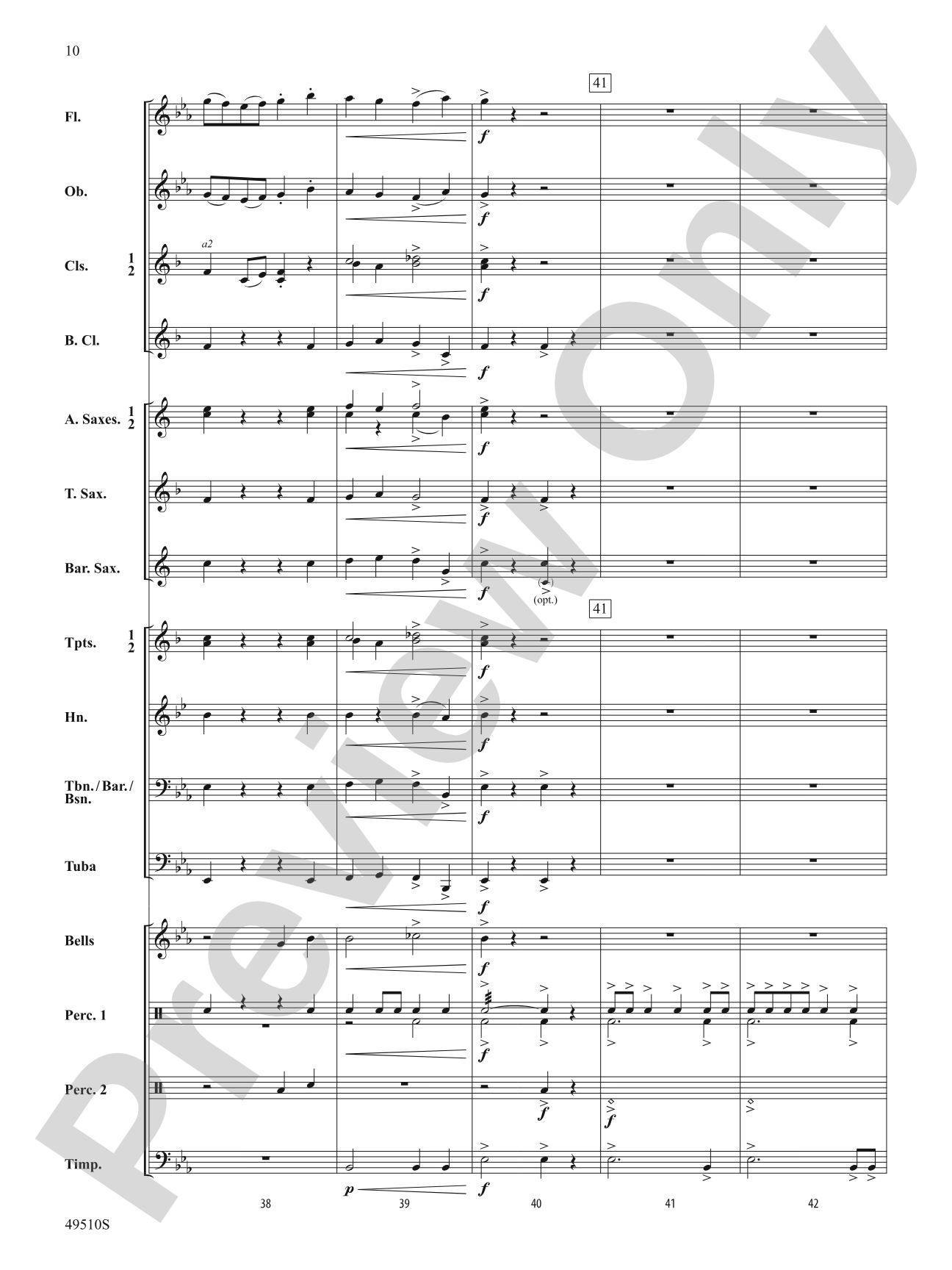 Spring March: Concert Band Conductor Score & Parts