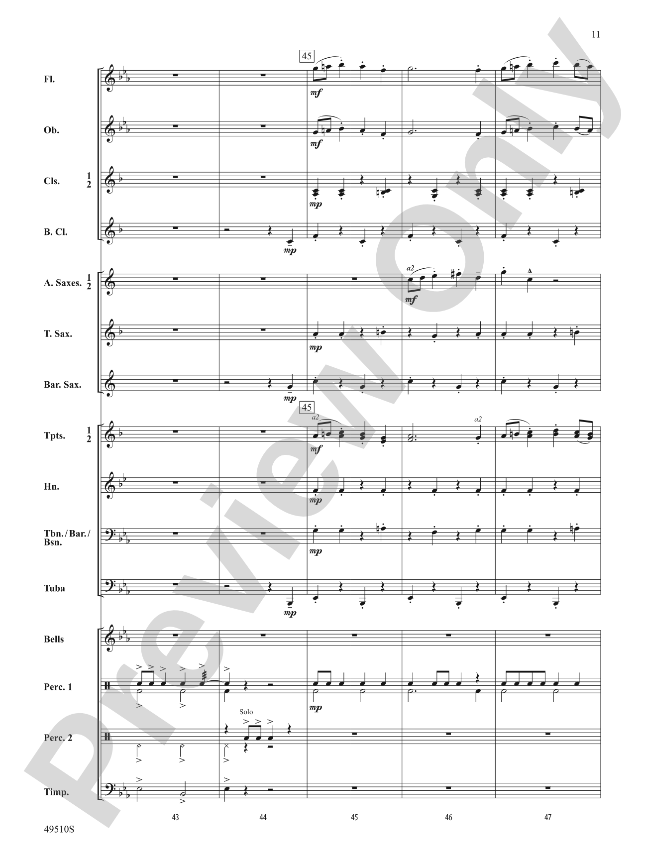 Spring March: Concert Band Conductor Score & Parts