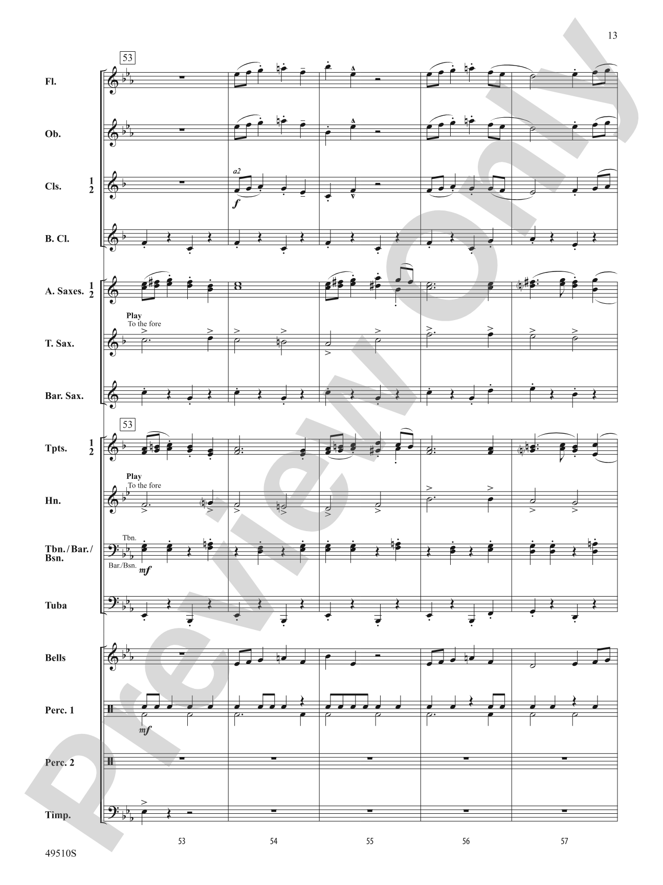 Spring March: Concert Band Conductor Score & Parts