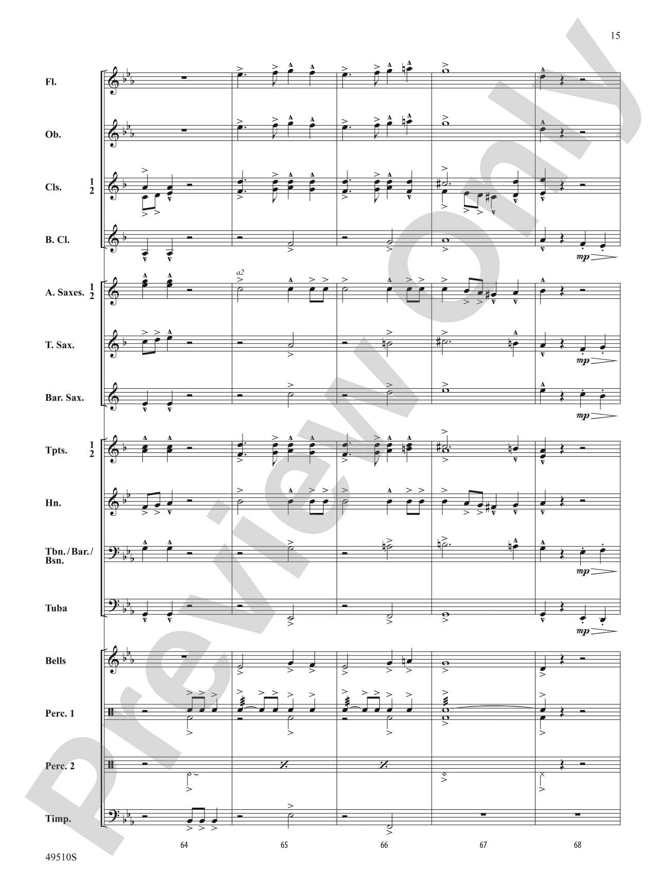 Spring March: Concert Band Conductor Score & Parts