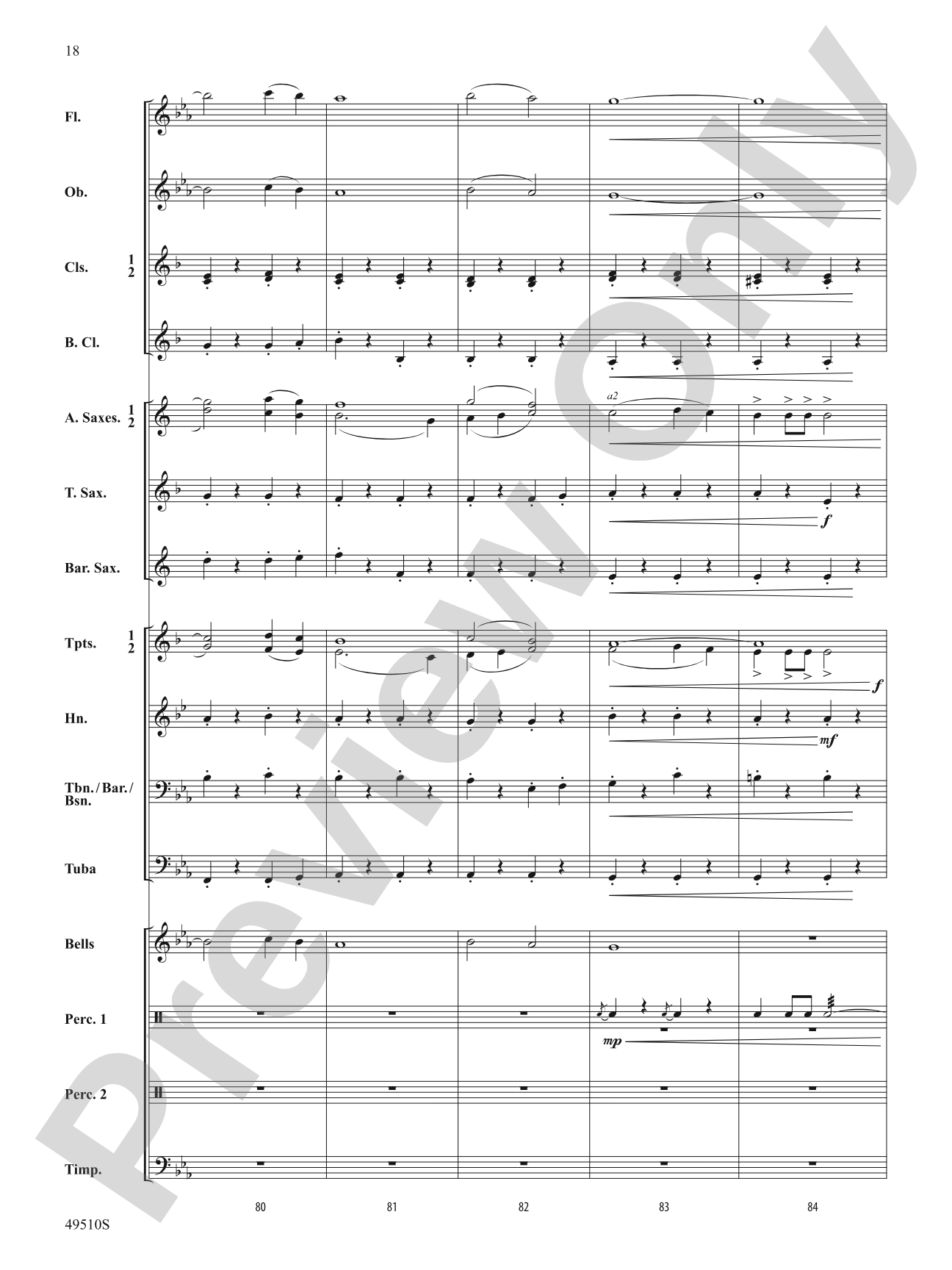 Spring March: Concert Band Conductor Score & Parts