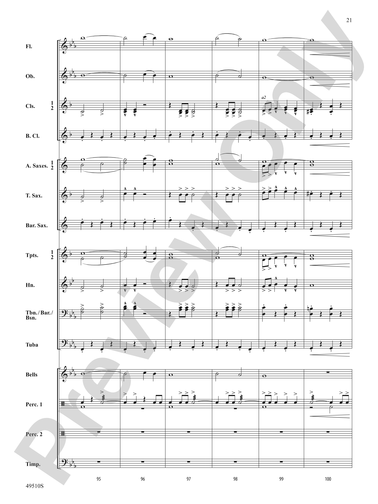 Spring March: Concert Band Conductor Score & Parts