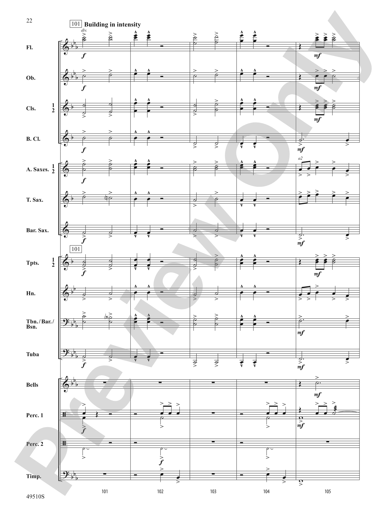 Spring March: Concert Band Conductor Score & Parts