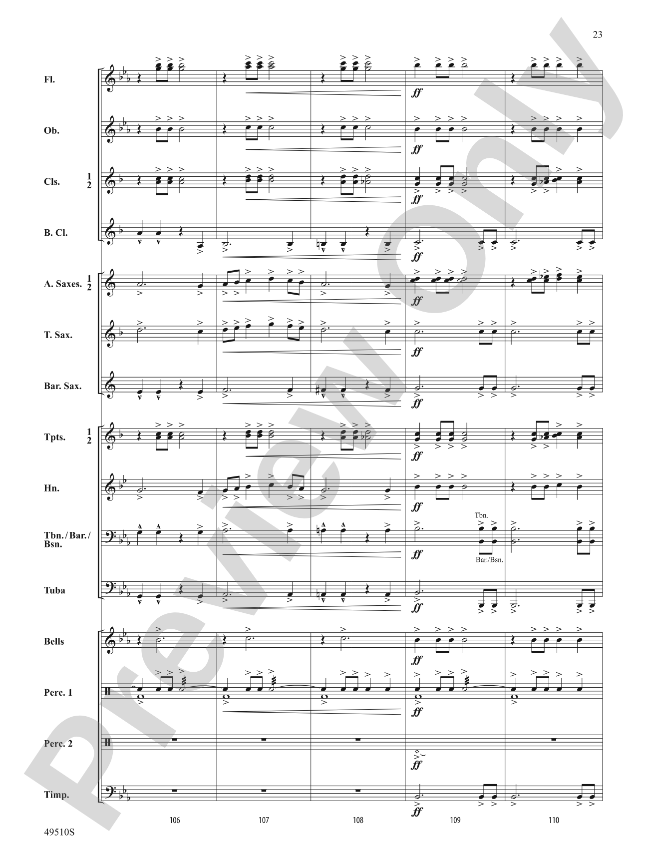 Spring March: Concert Band Conductor Score & Parts