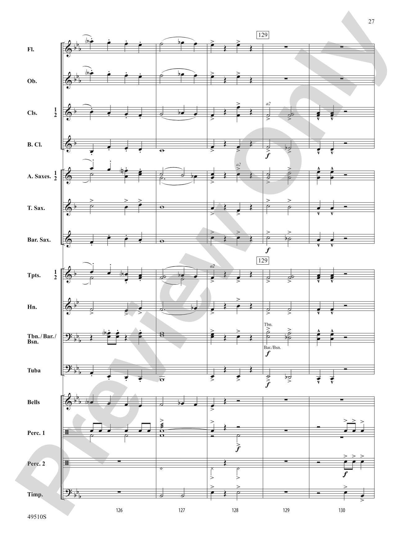 Spring March: Concert Band Conductor Score & Parts