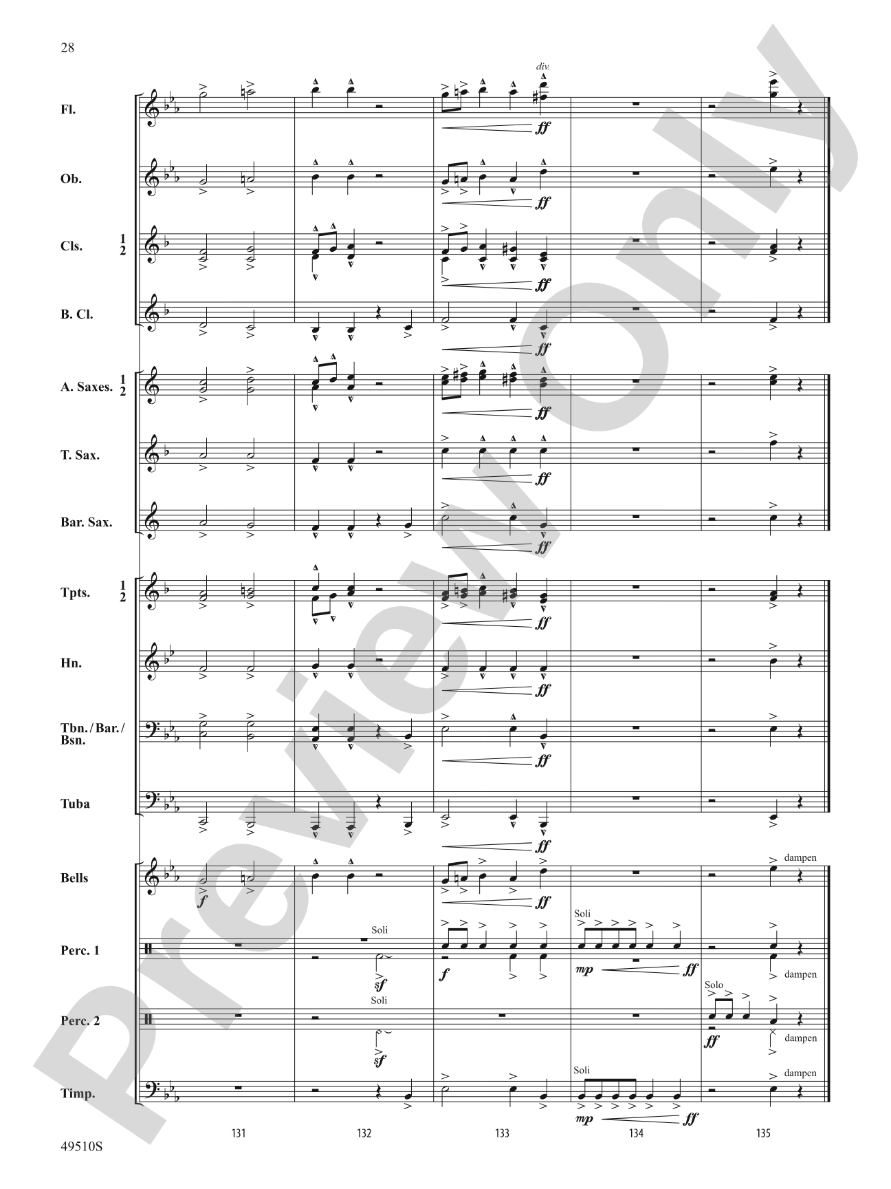 Spring March: Concert Band Conductor Score & Parts