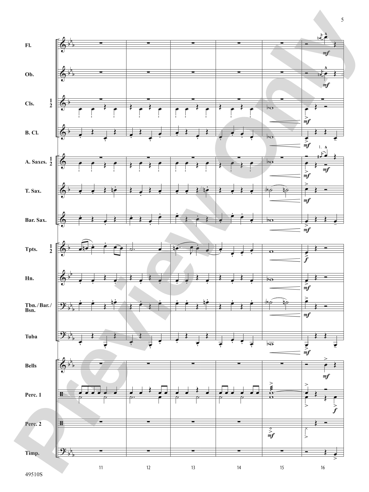 Spring March: Concert Band Conductor Score & Parts