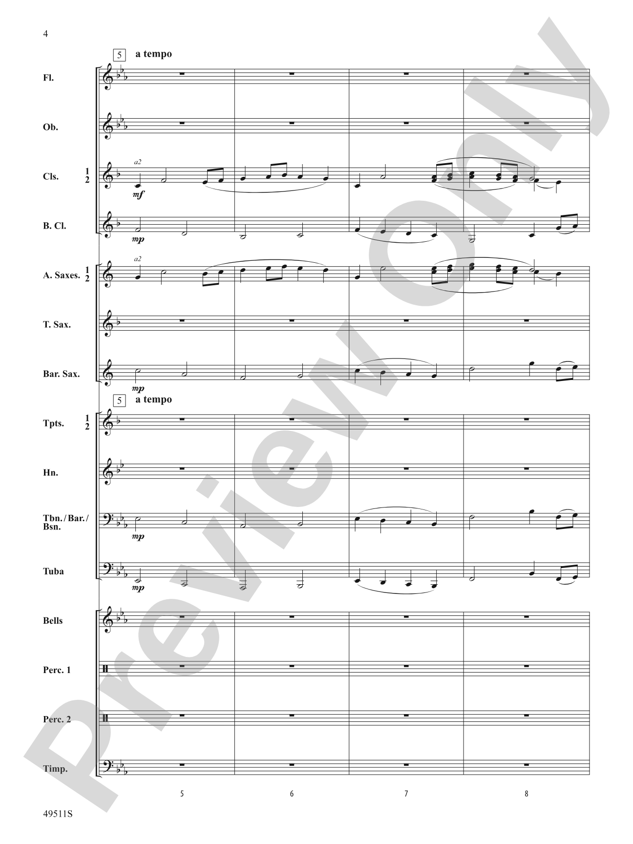 Journey's End: Concert Band Conductor Score & Parts