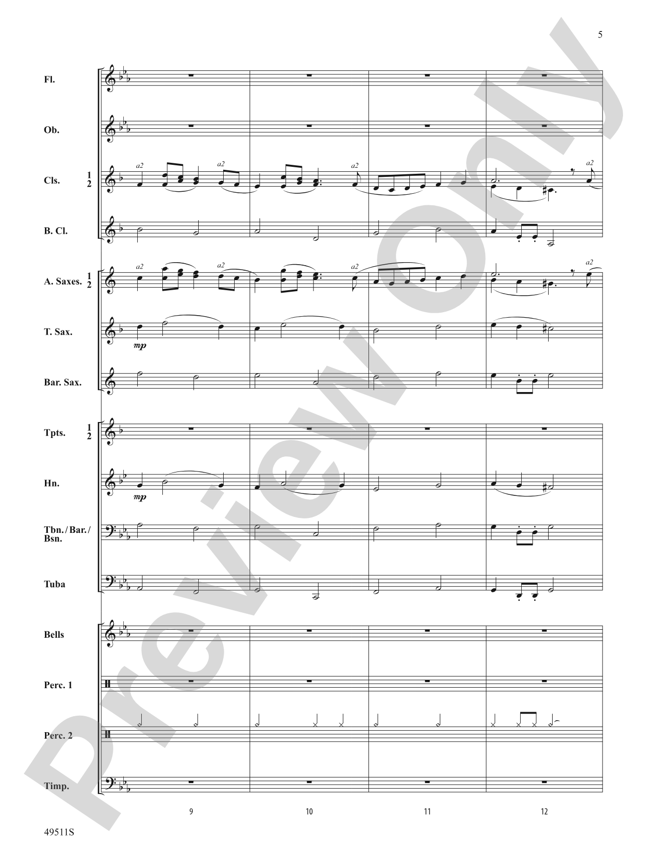 Journey's End: Concert Band Conductor Score & Parts