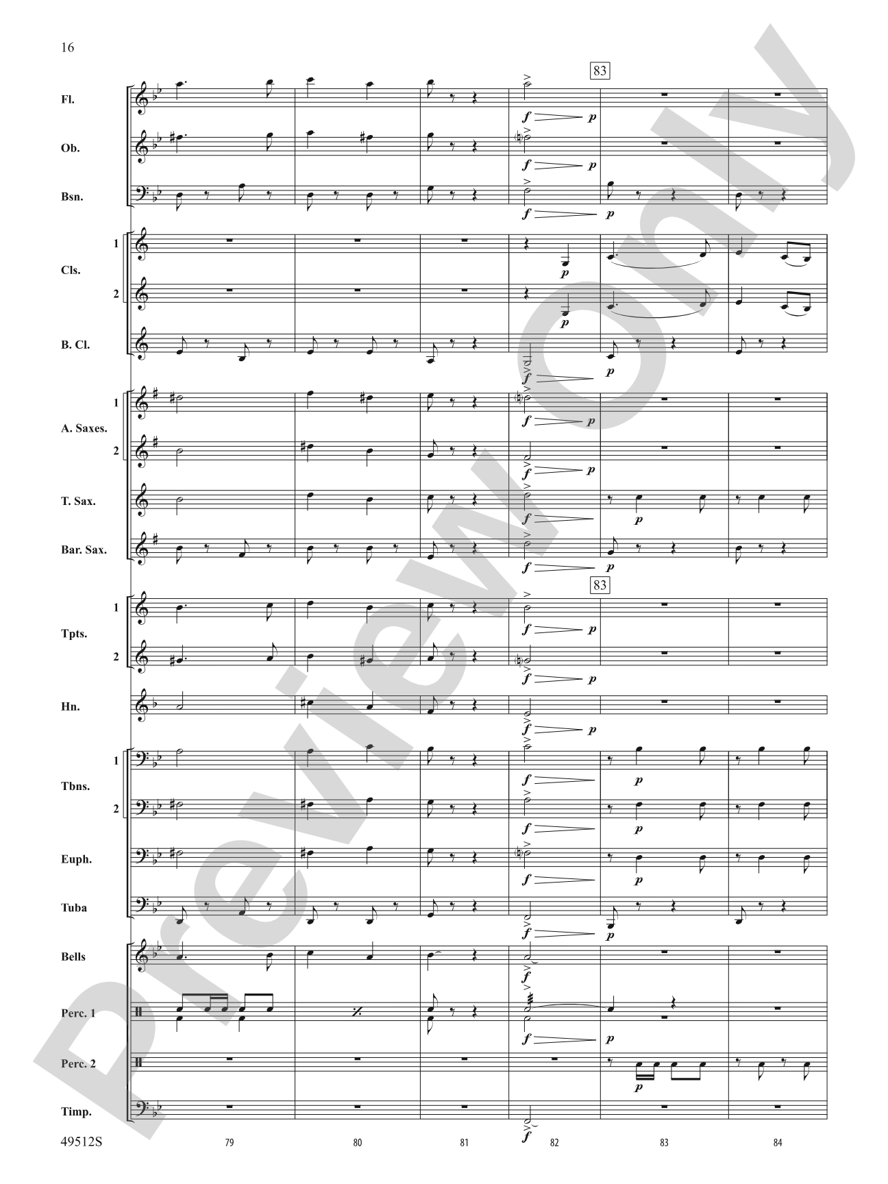 Mar Y Cielo: Concert Band Conductor Score & Parts