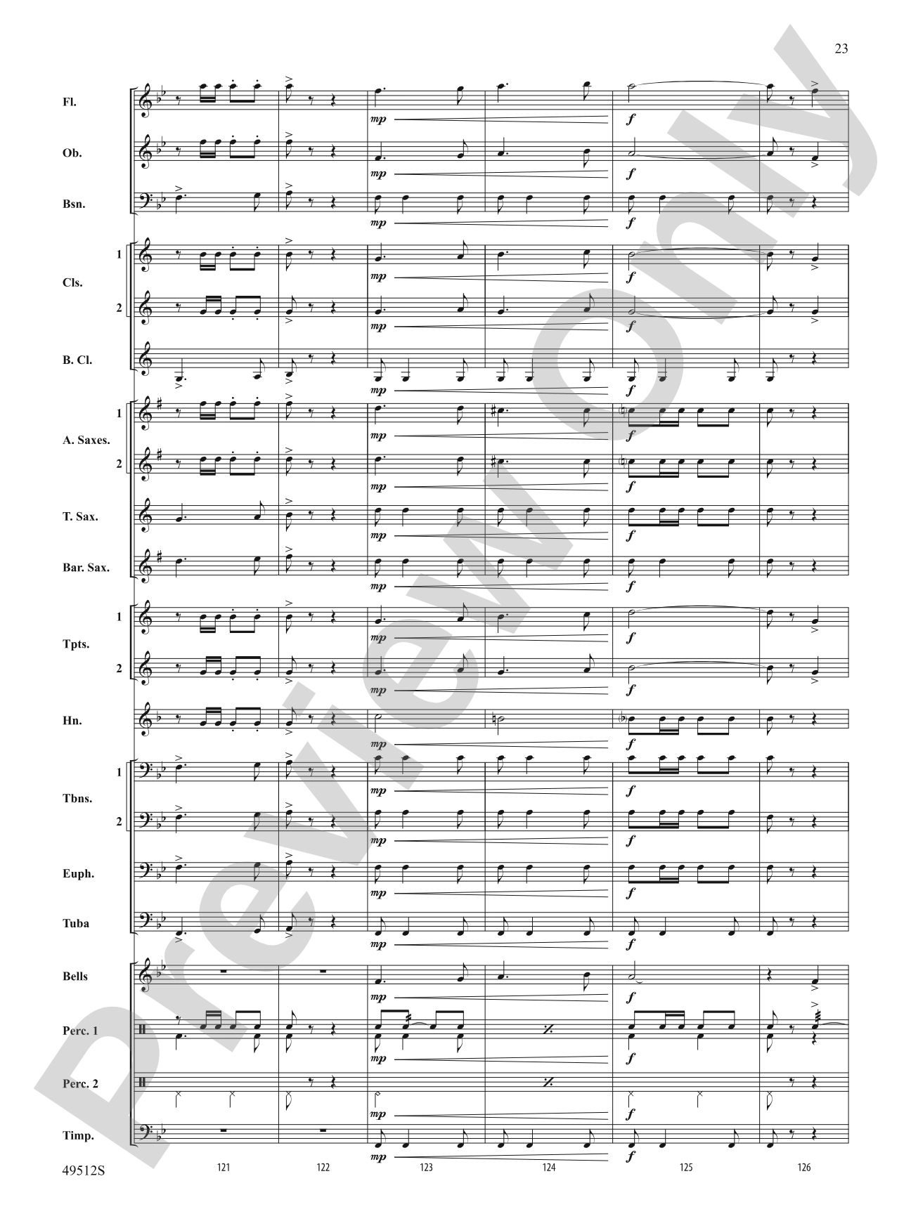 Mar Y Cielo: Concert Band Conductor Score & Parts