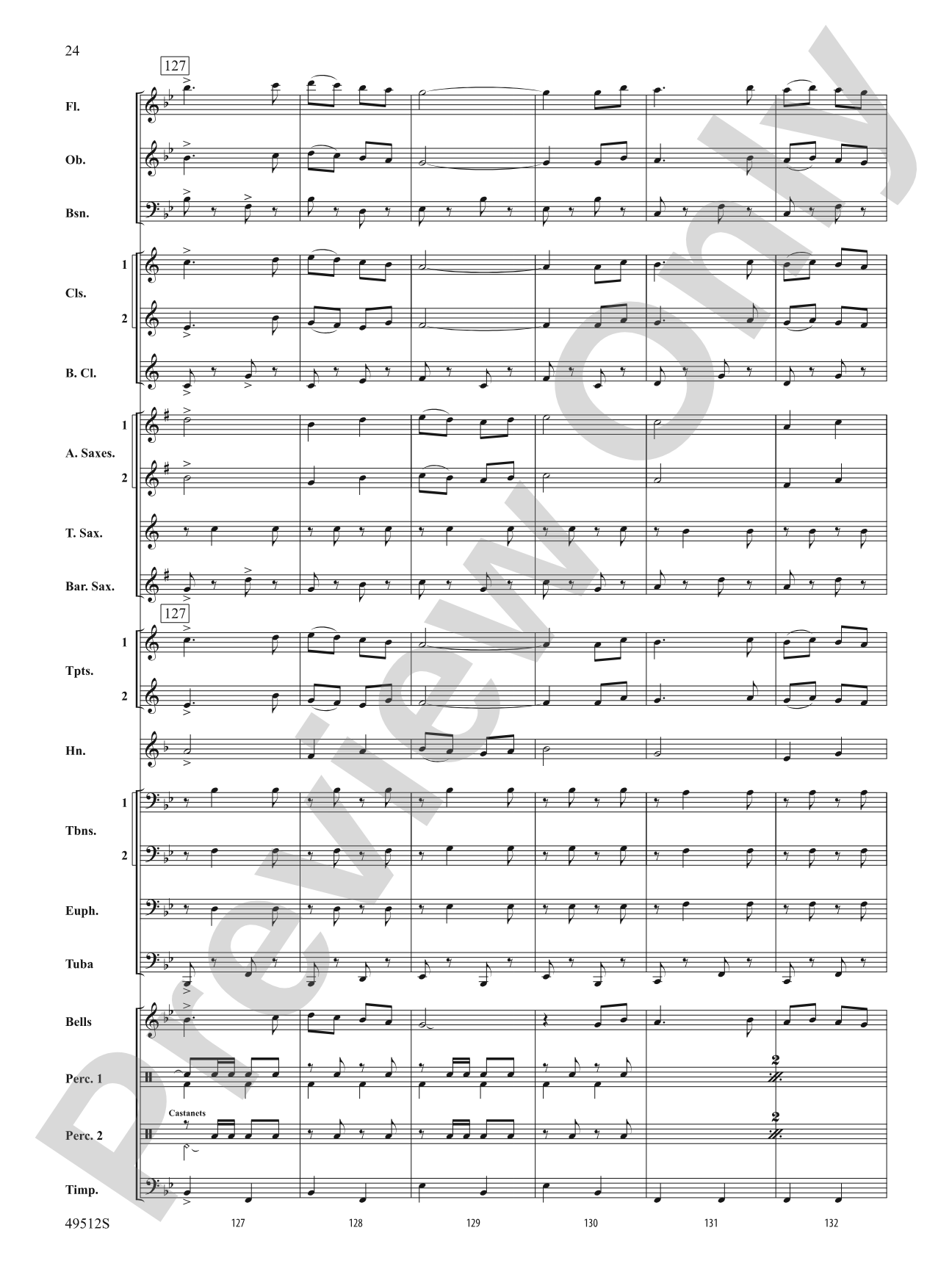 Mar Y Cielo: Concert Band Conductor Score & Parts