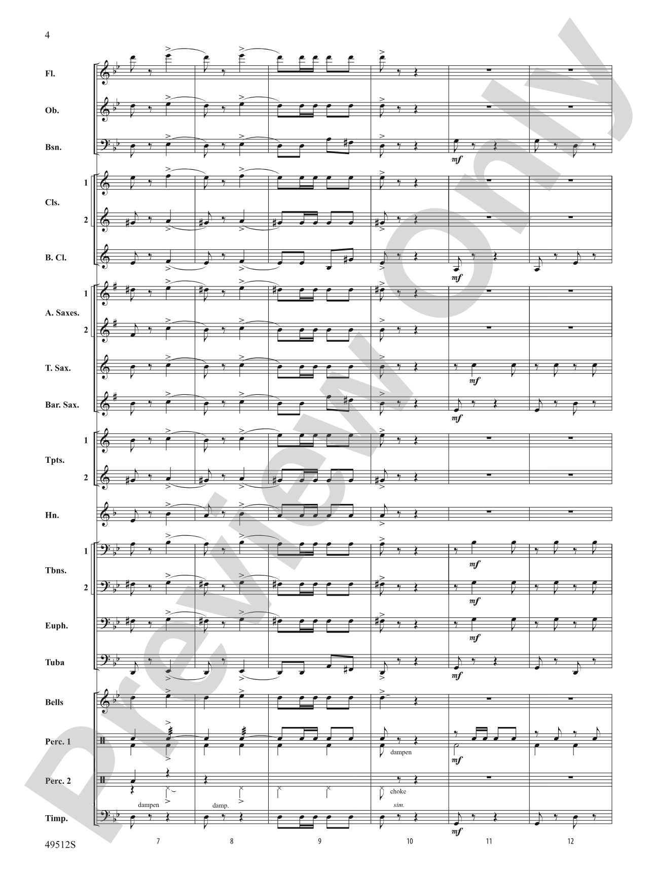 Mar Y Cielo: Concert Band Conductor Score & Parts
