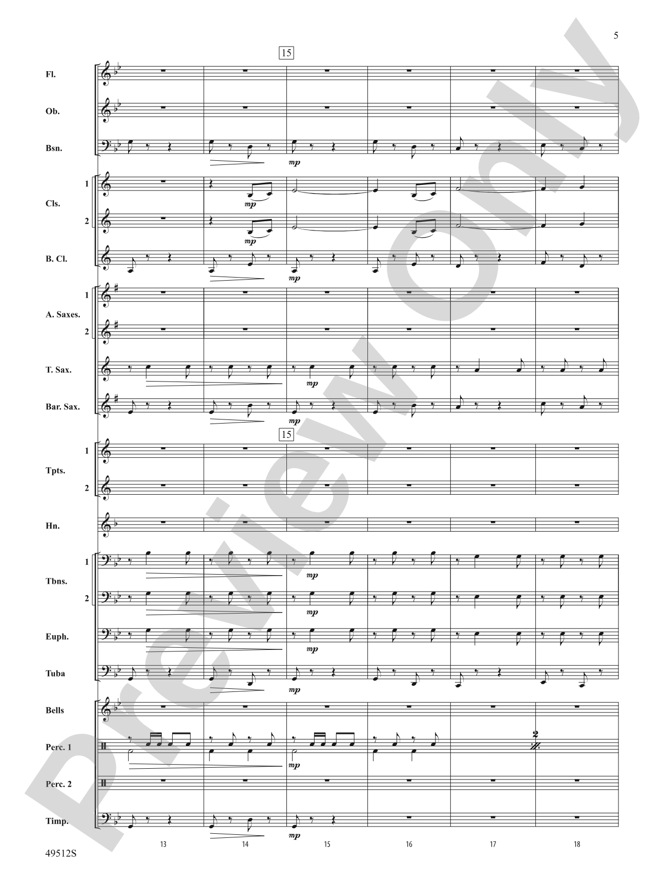 Mar Y Cielo: Concert Band Conductor Score & Parts