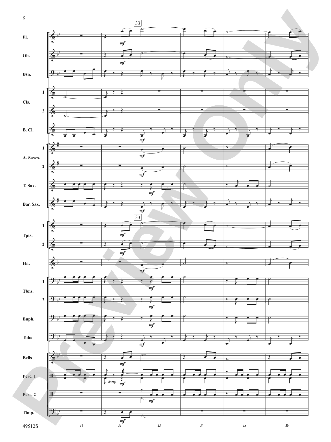 Mar Y Cielo: Concert Band Conductor Score & Parts