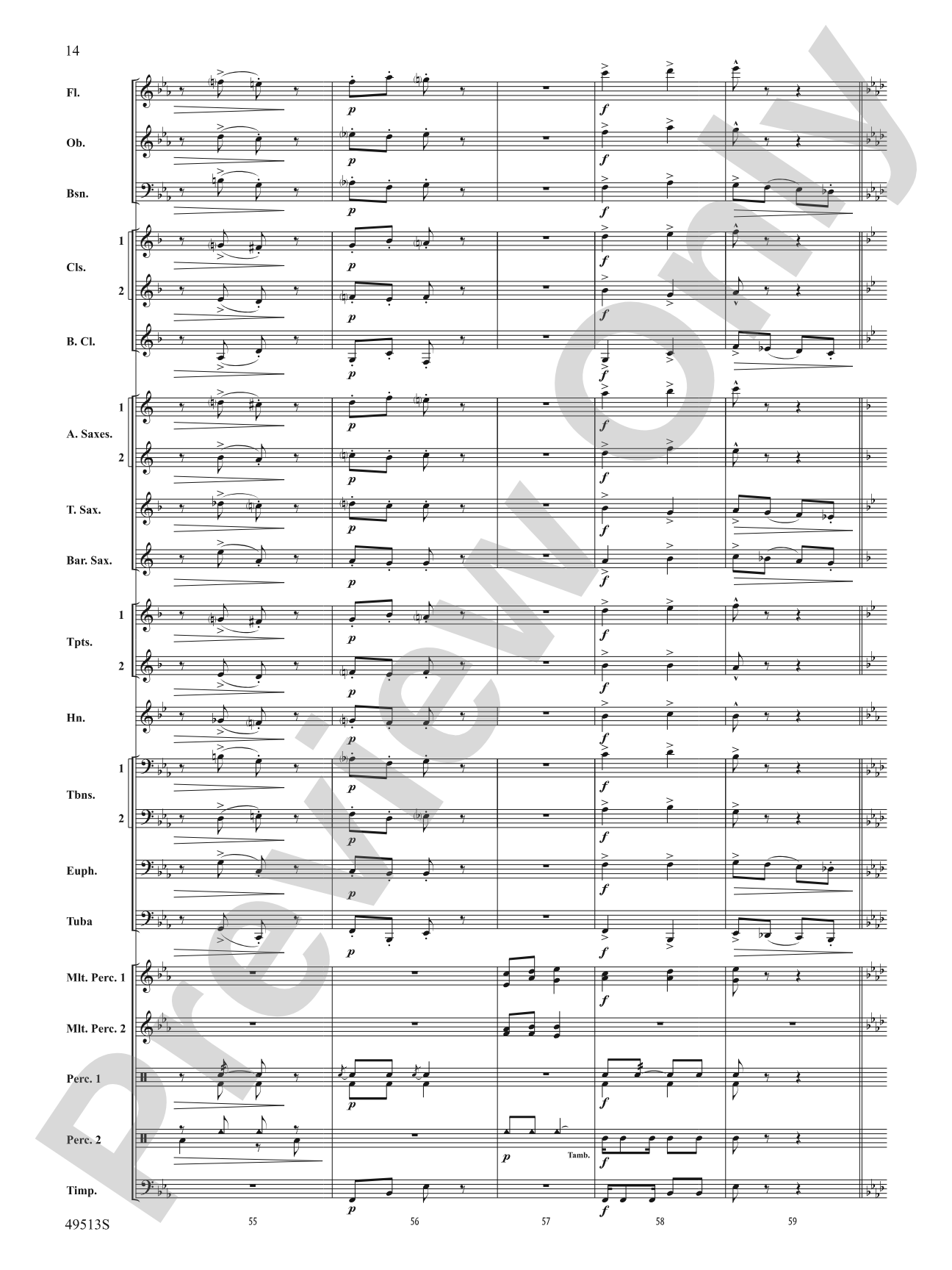 Comegys Creek: Concert Band Conductor Score & Parts