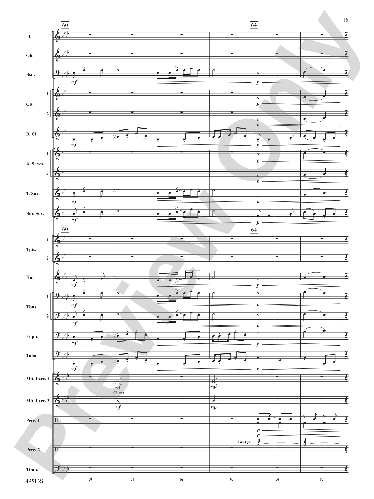 Comegys Creek: Concert Band Conductor Score & Parts