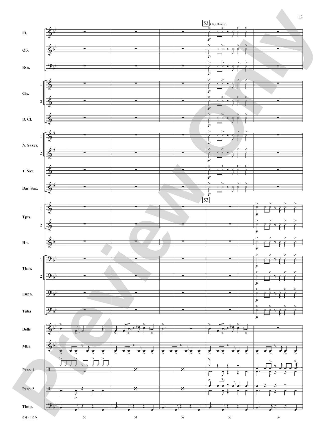 Bahumba: Concert Band Conductor Score & Parts