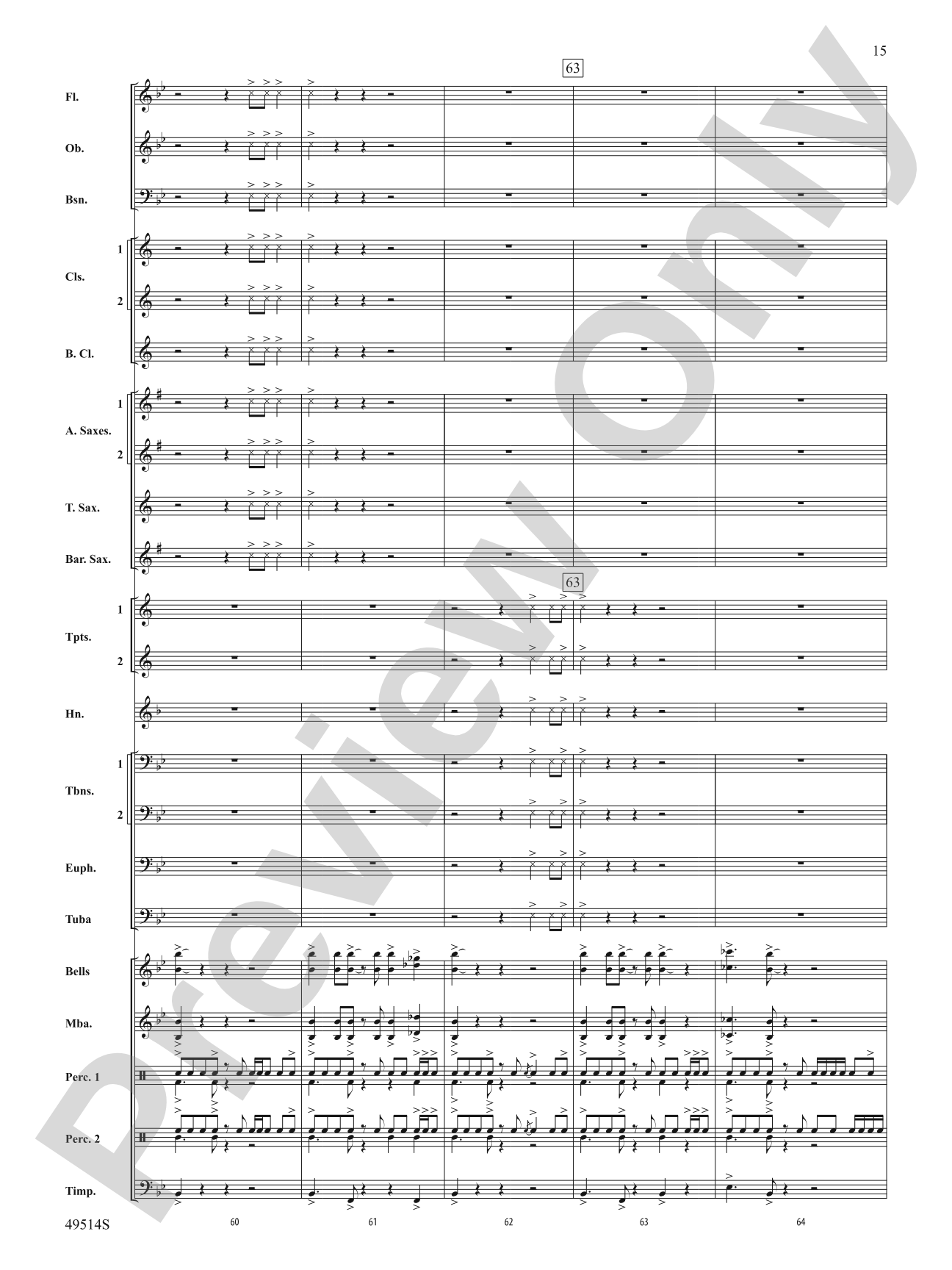 Bahumba: Concert Band Conductor Score & Parts