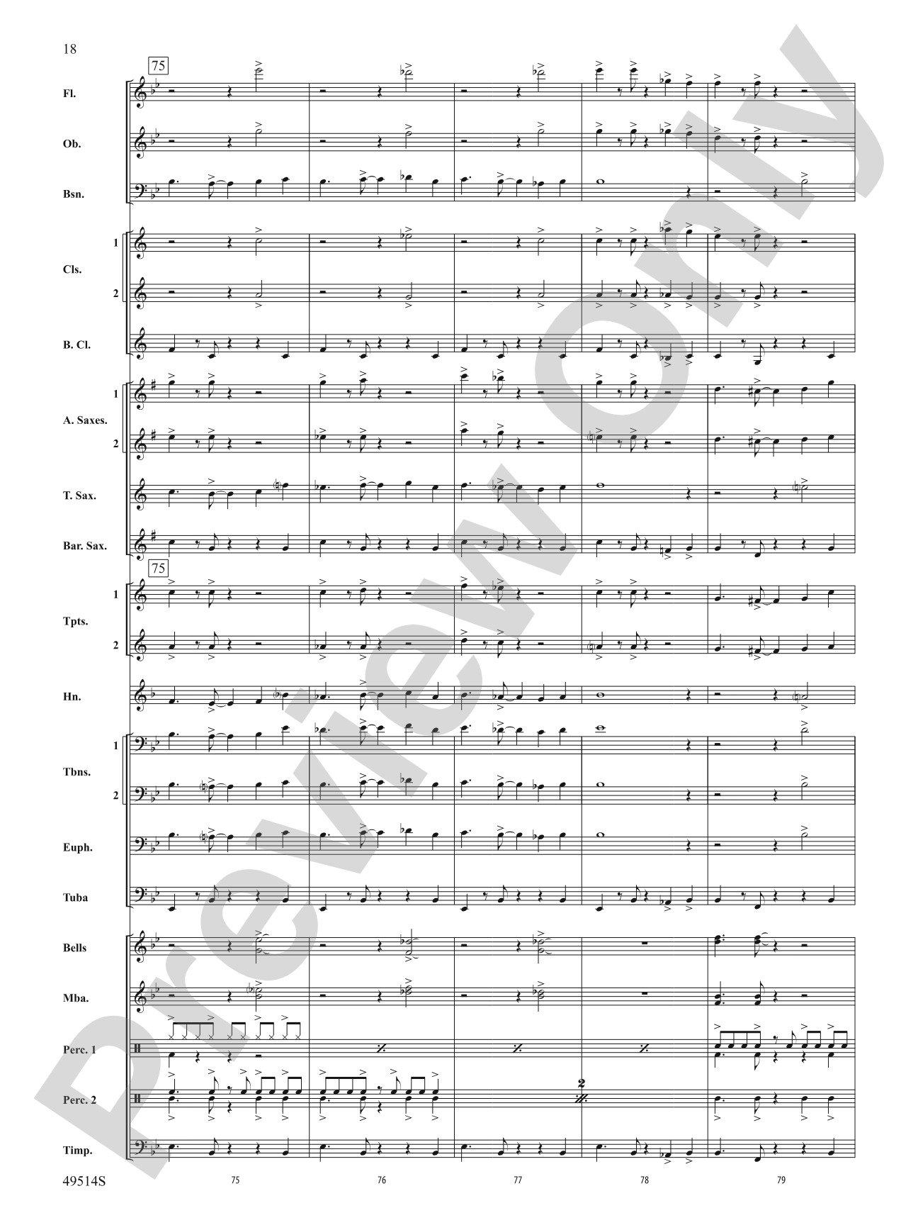 Bahumba: Concert Band Conductor Score & Parts