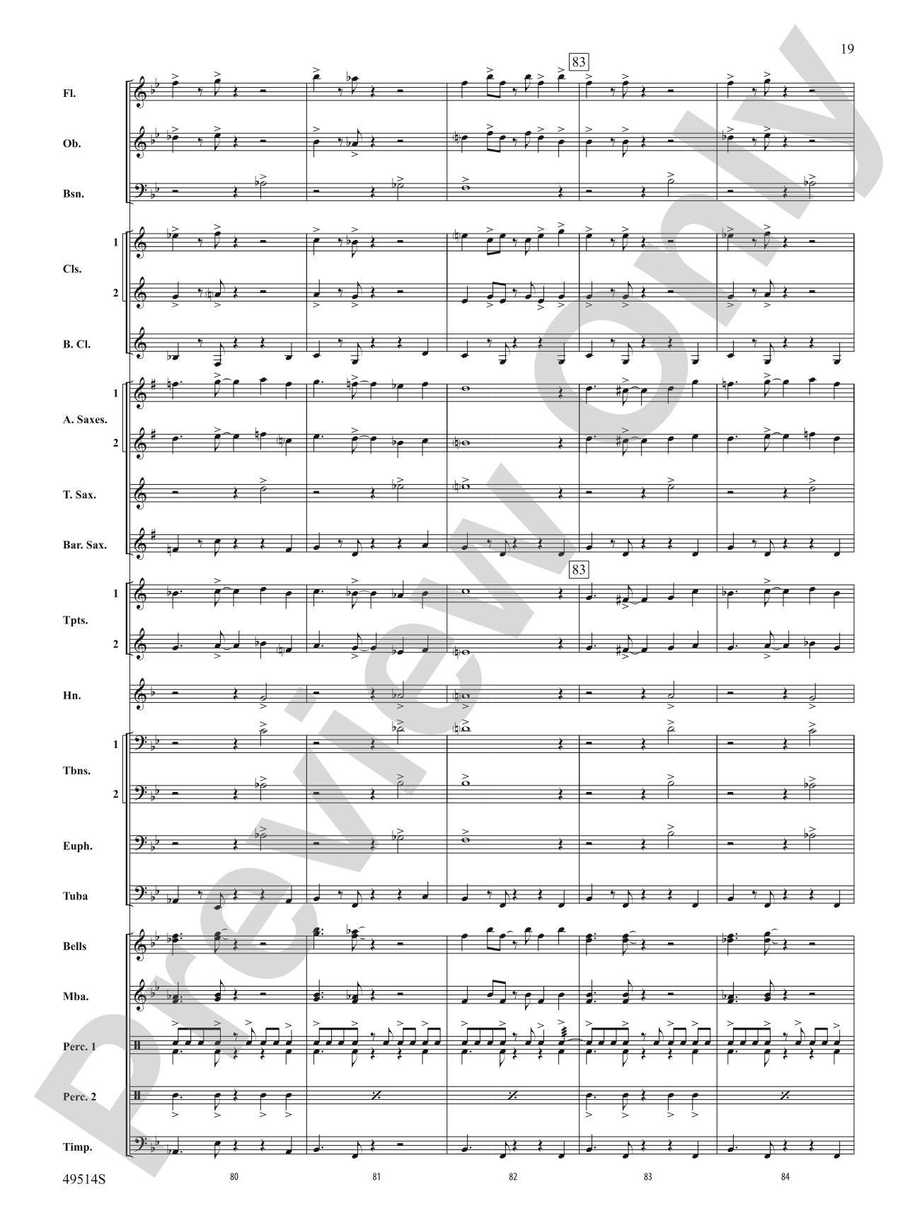 Bahumba: Concert Band Conductor Score & Parts