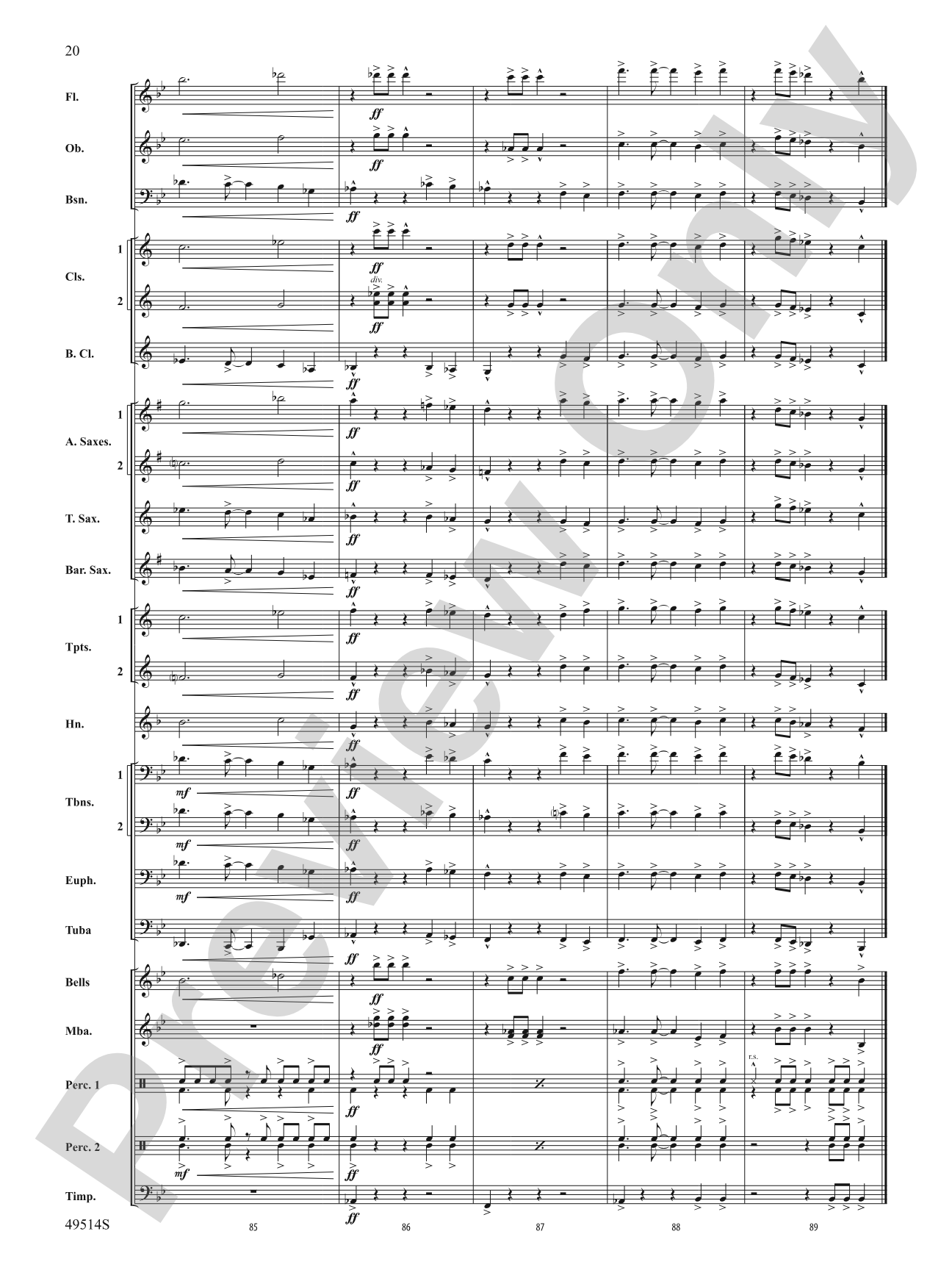 Bahumba: Concert Band Conductor Score & Parts