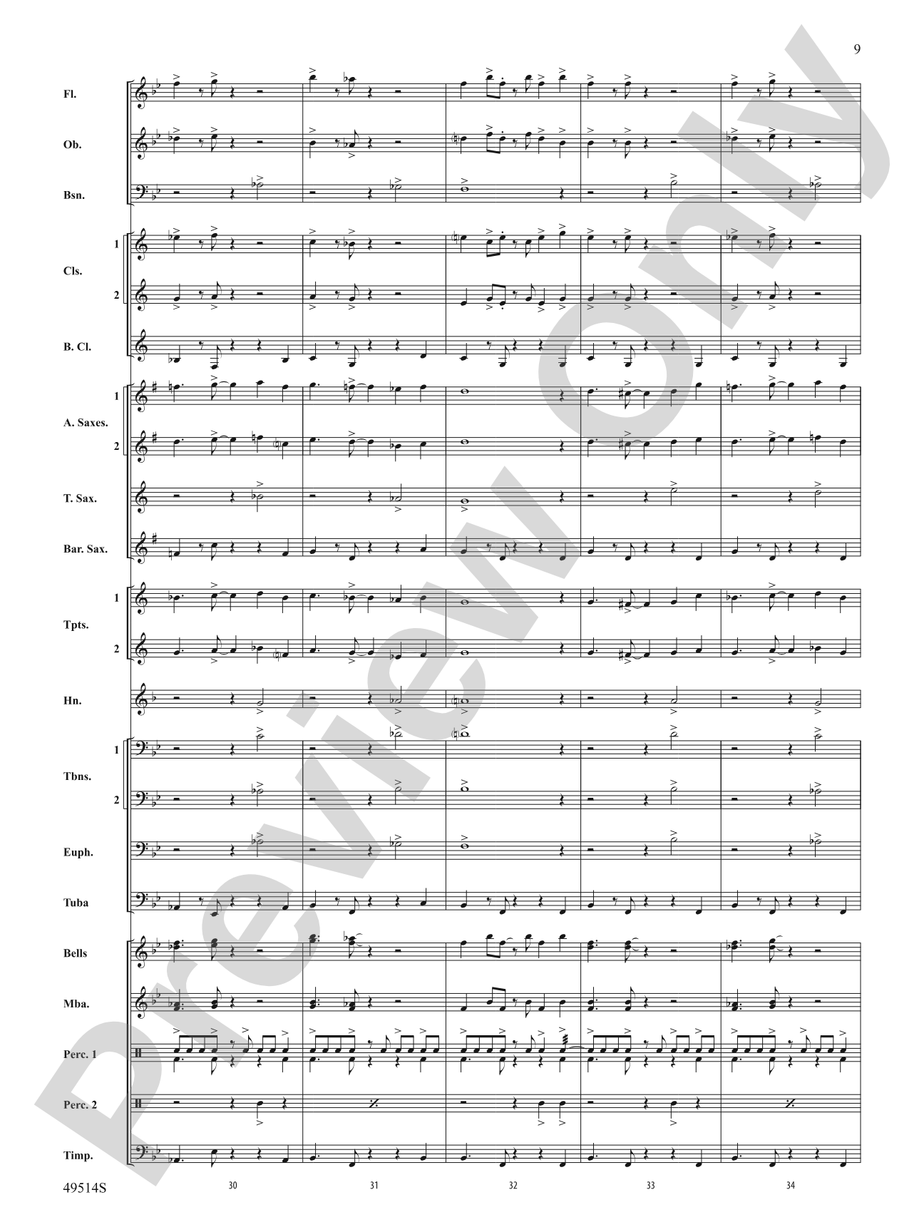 Bahumba: Concert Band Conductor Score & Parts