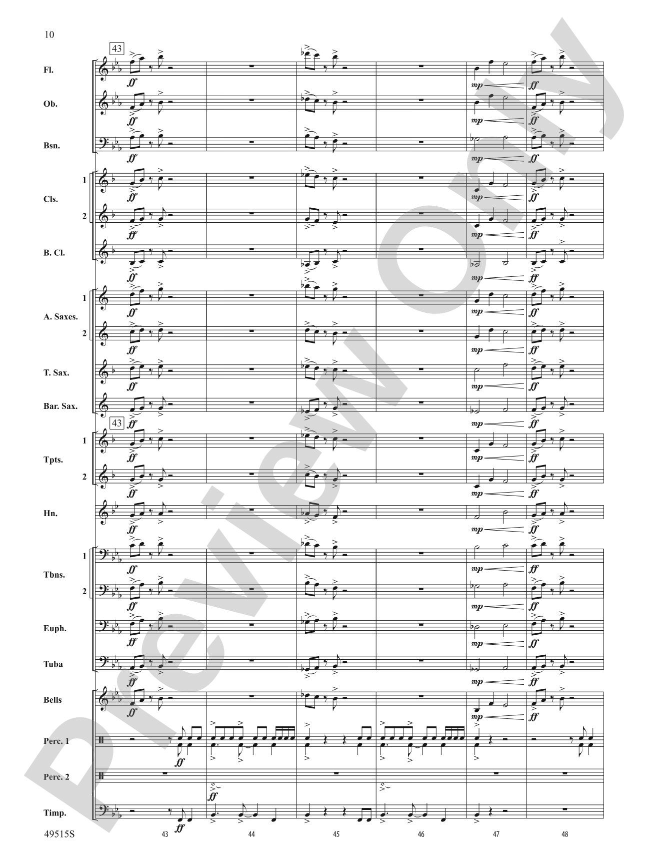 Bandwidth: Concert Band Conductor Score & Parts
