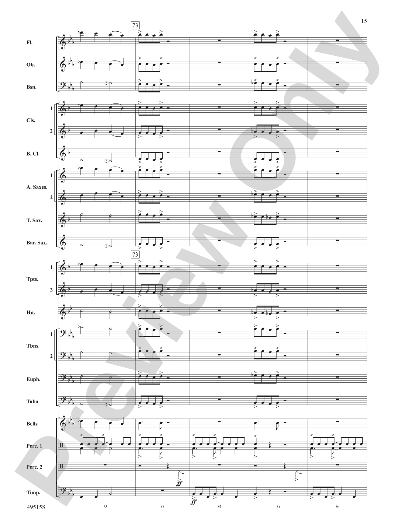 Bandwidth: Concert Band Conductor Score & Parts