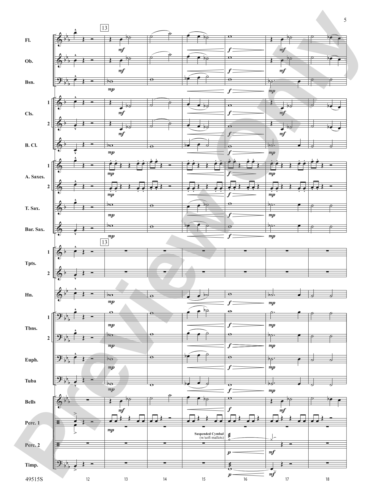 Bandwidth: Concert Band Conductor Score & Parts