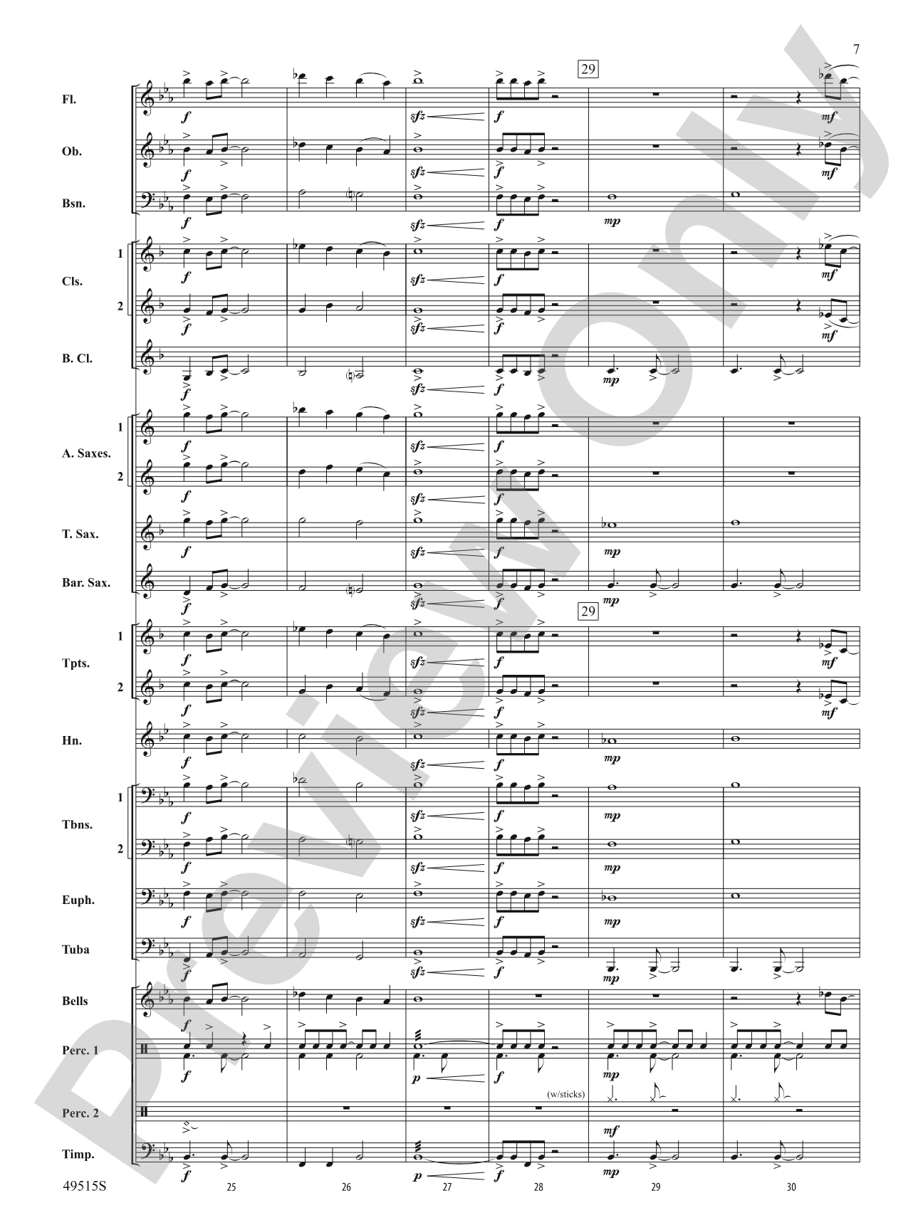 Bandwidth: Concert Band Conductor Score & Parts