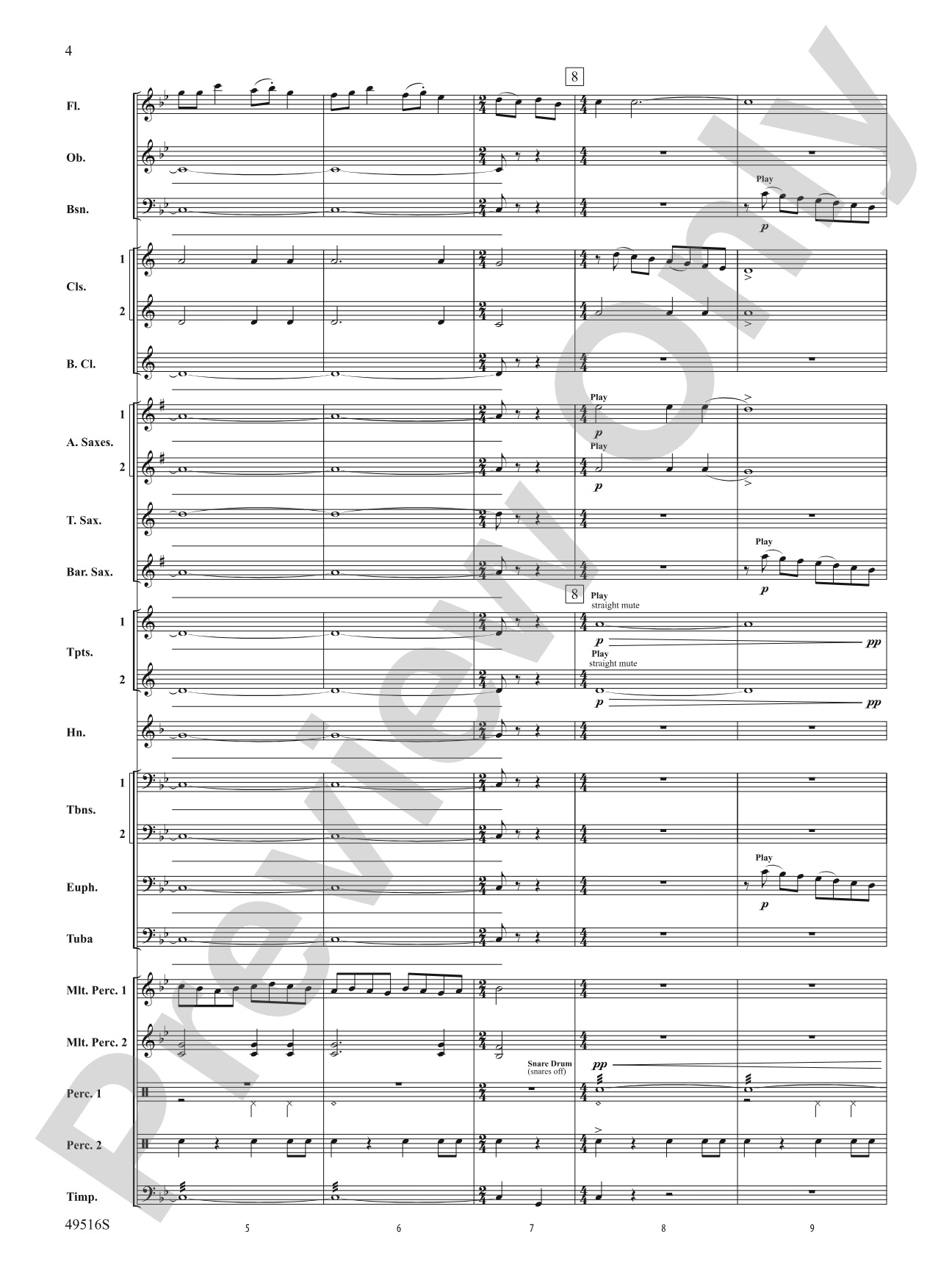 On This Day Earth Shall Ring: Concert Band Conductor Score & Parts