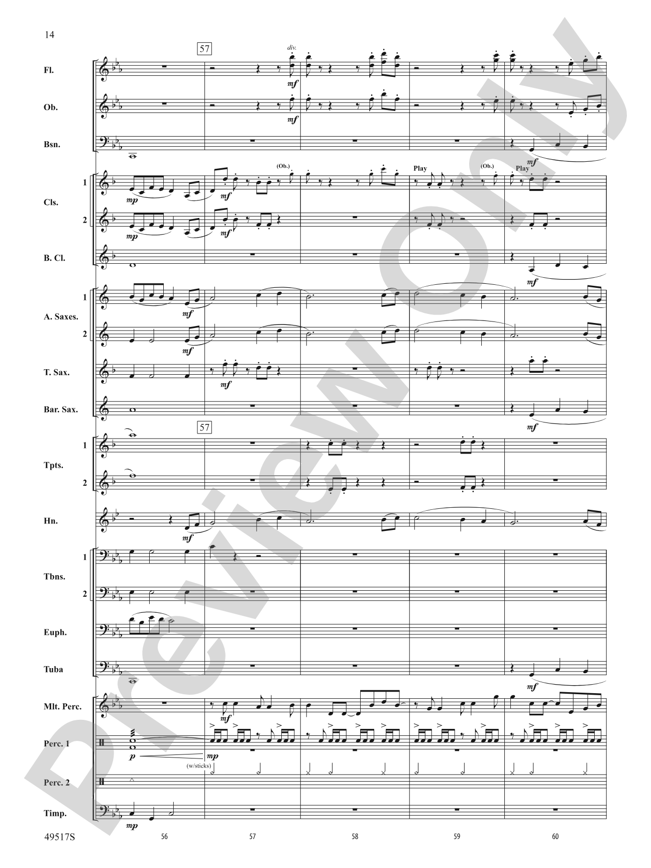 Starfall: Concert Band Conductor Score & Parts