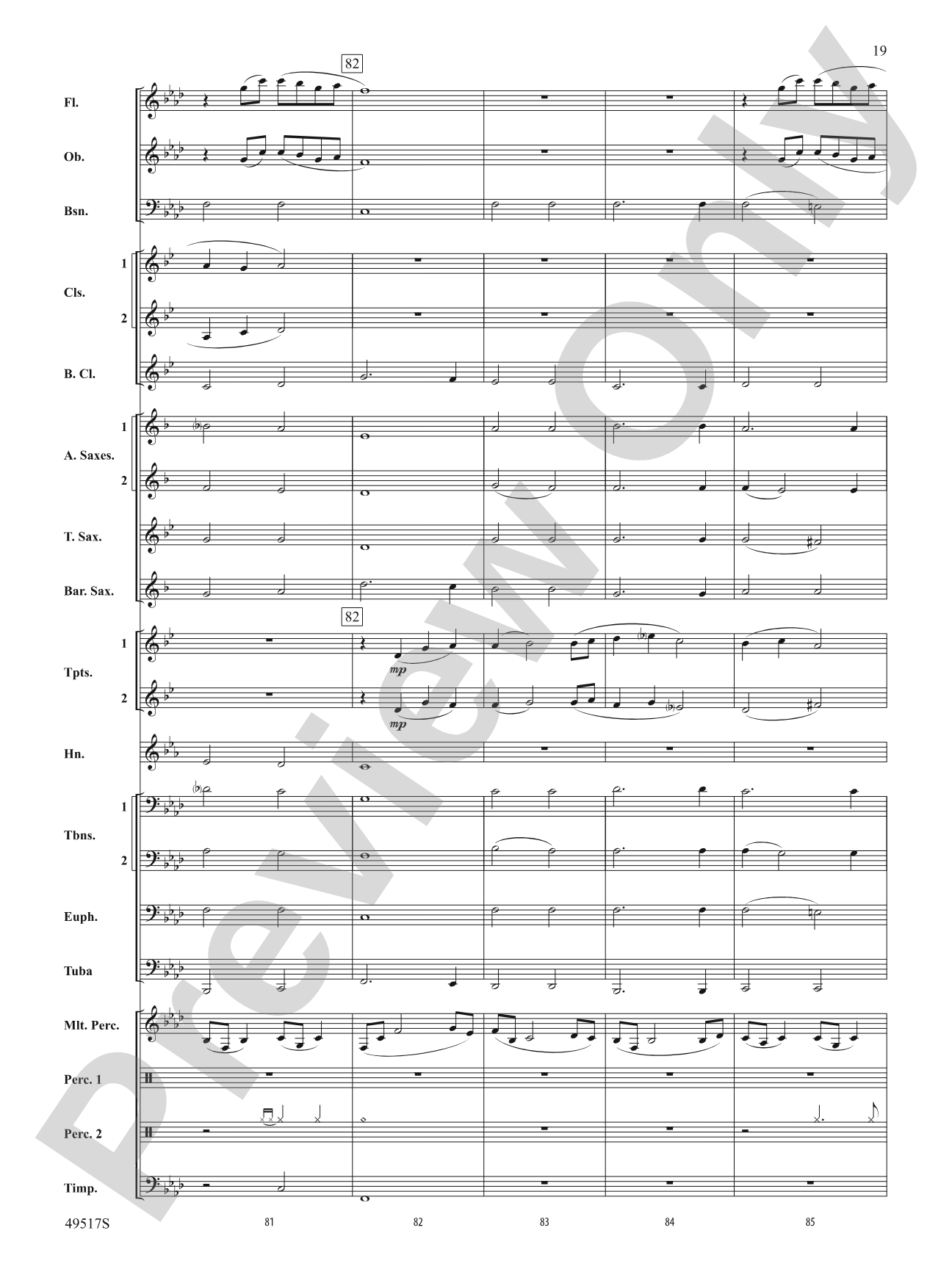Starfall: Concert Band Conductor Score & Parts