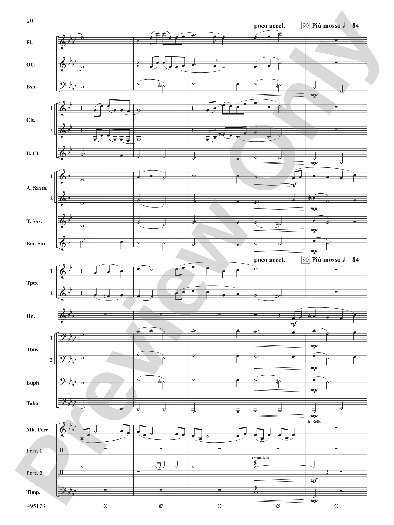 Starfall: Concert Band Conductor Score & Parts