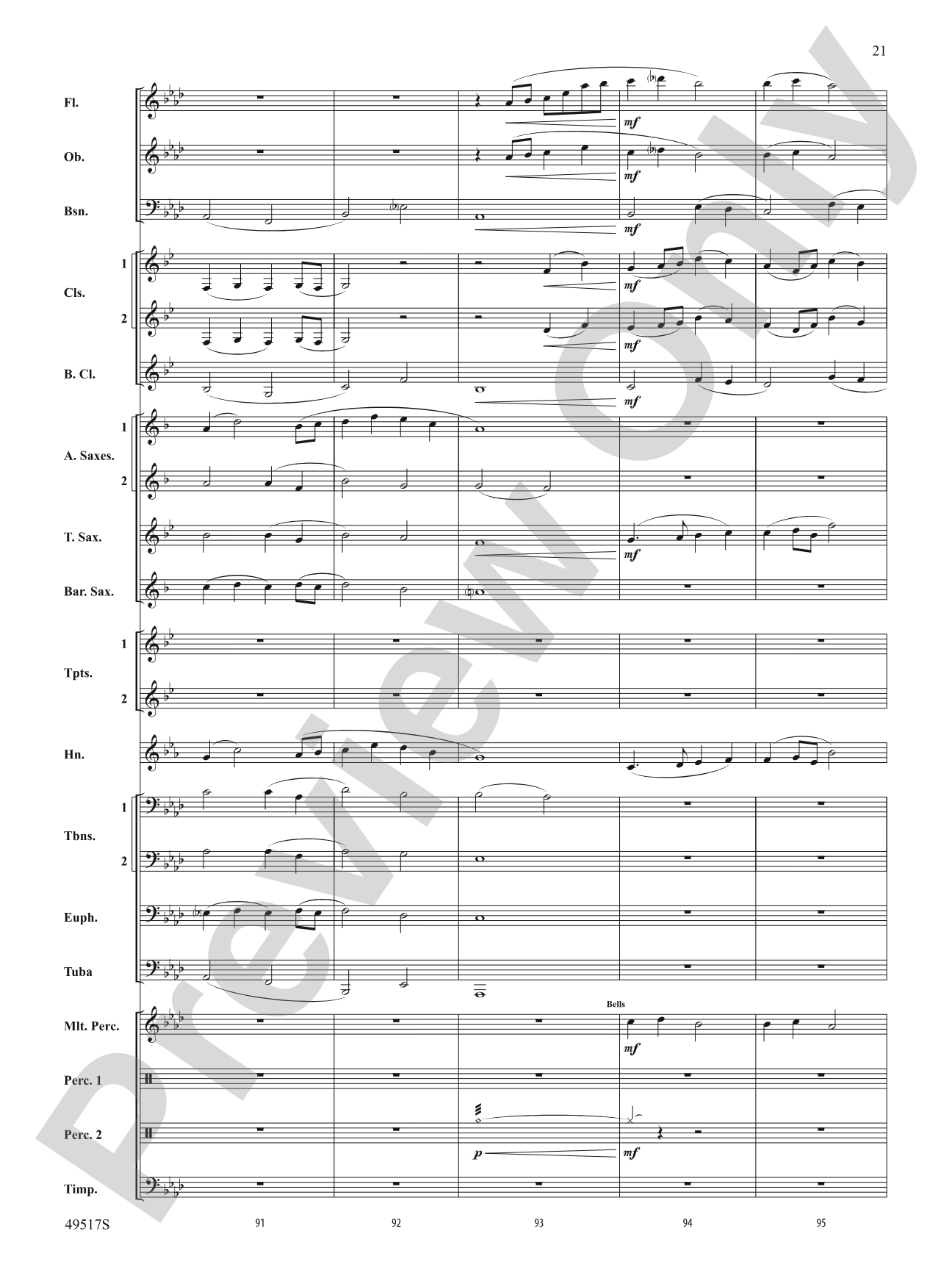Starfall: Concert Band Conductor Score & Parts