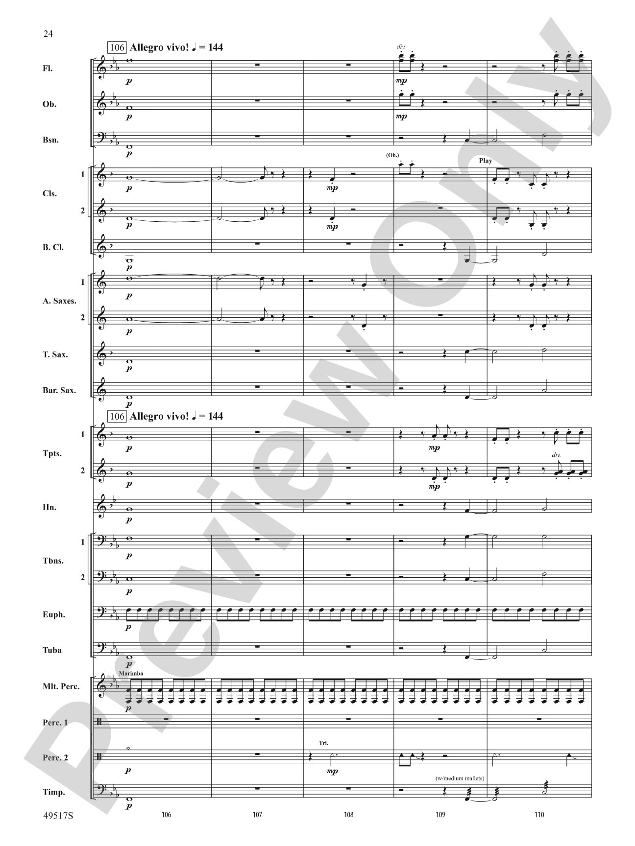 Starfall: Concert Band Conductor Score & Parts