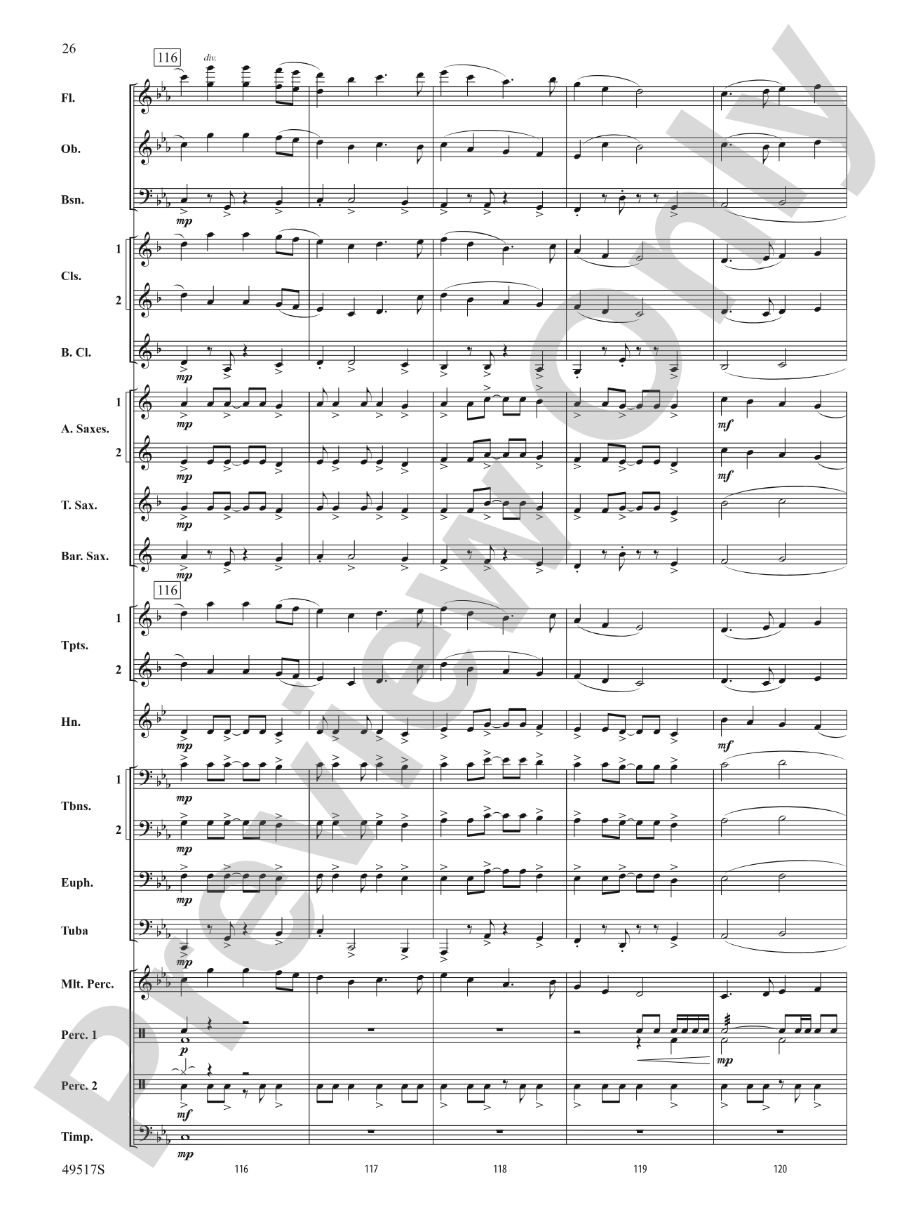 Starfall: Concert Band Conductor Score & Parts