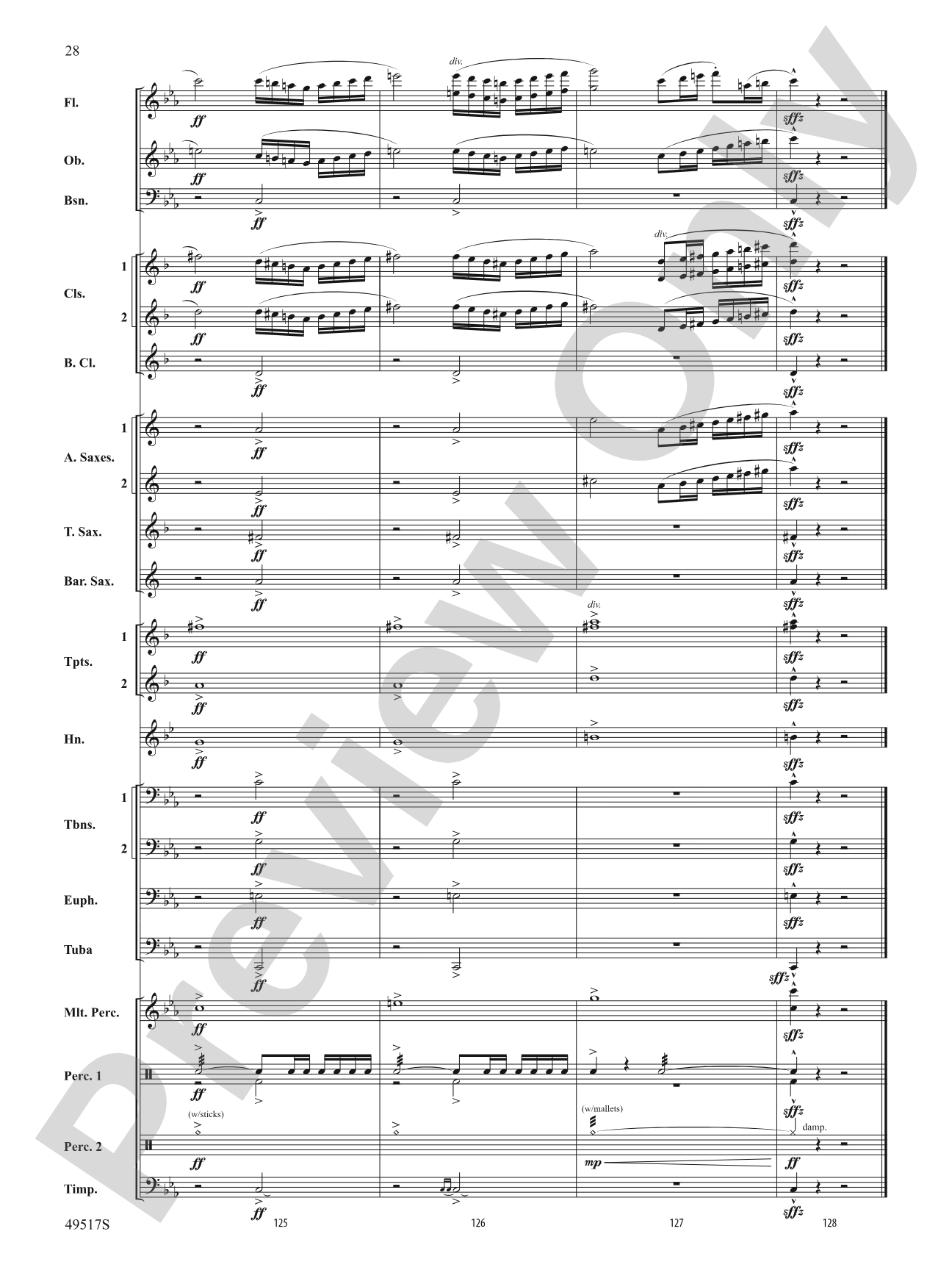 Starfall: Concert Band Conductor Score & Parts