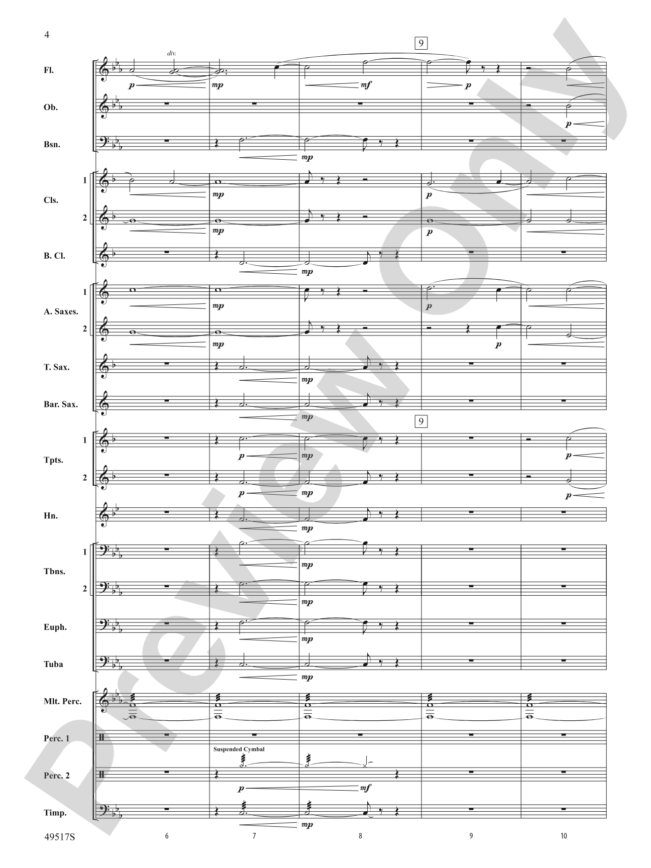 Starfall: Concert Band Conductor Score & Parts