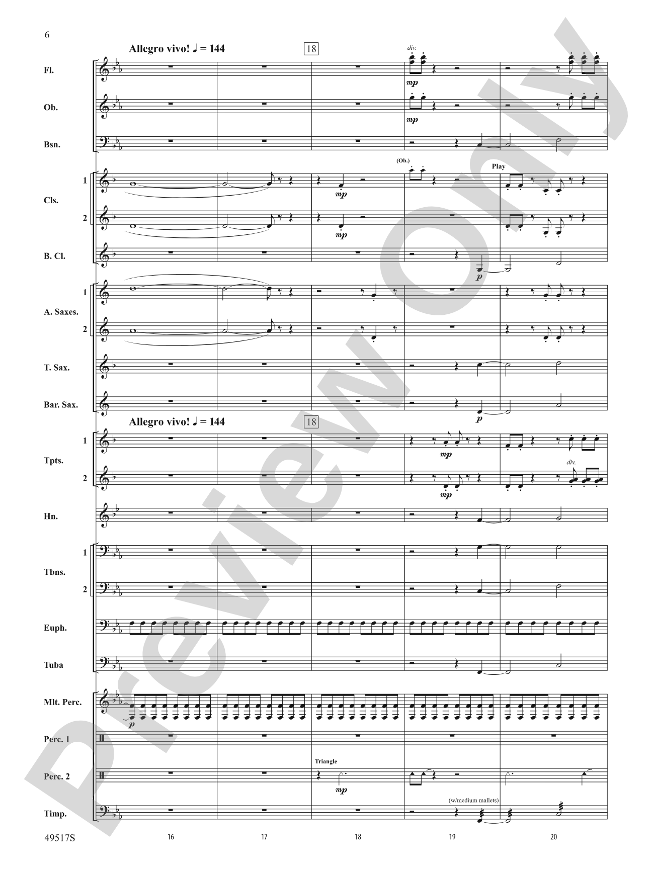 Starfall: Concert Band Conductor Score & Parts