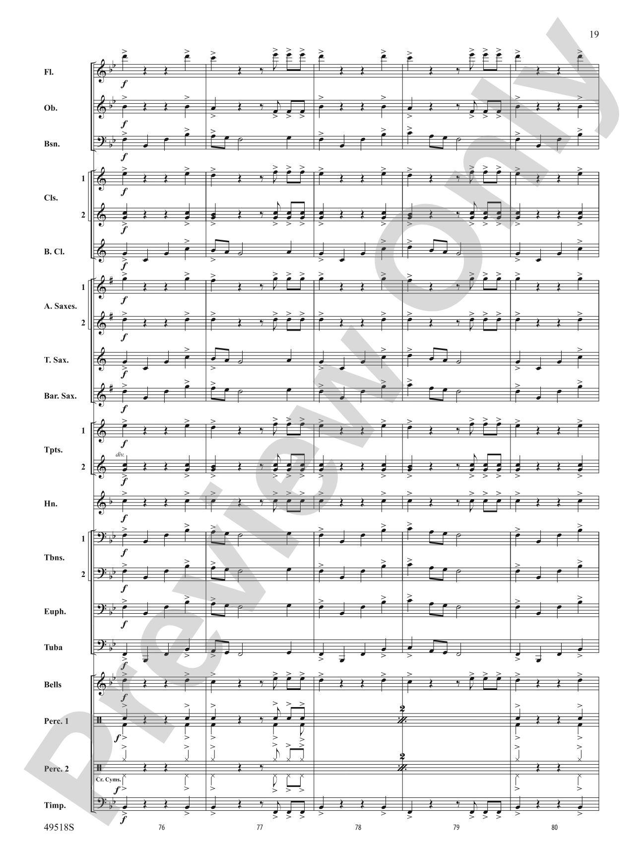 Lion Pride: Concert Band Conductor Score & Parts
