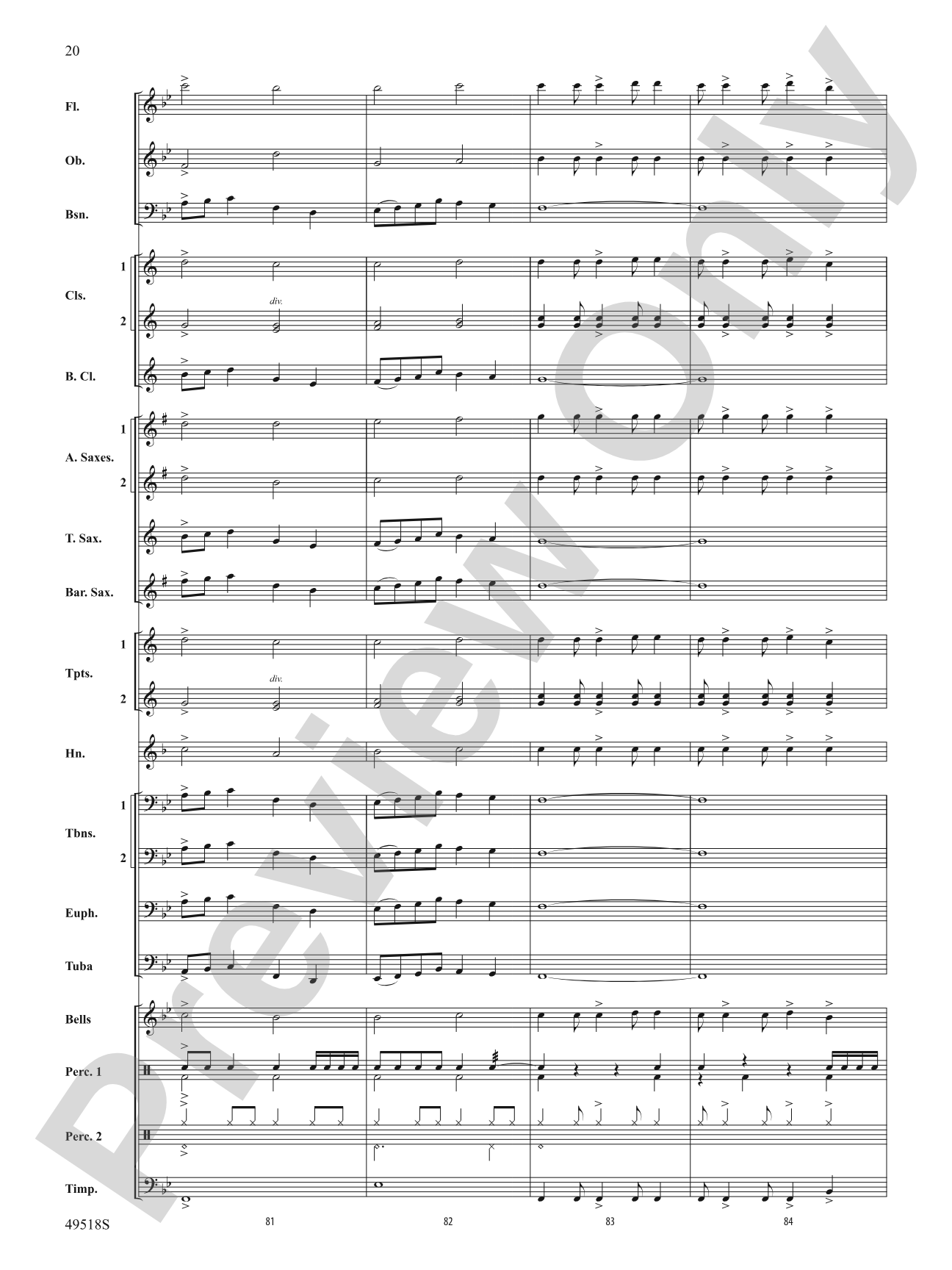 Lion Pride: Concert Band Conductor Score & Parts